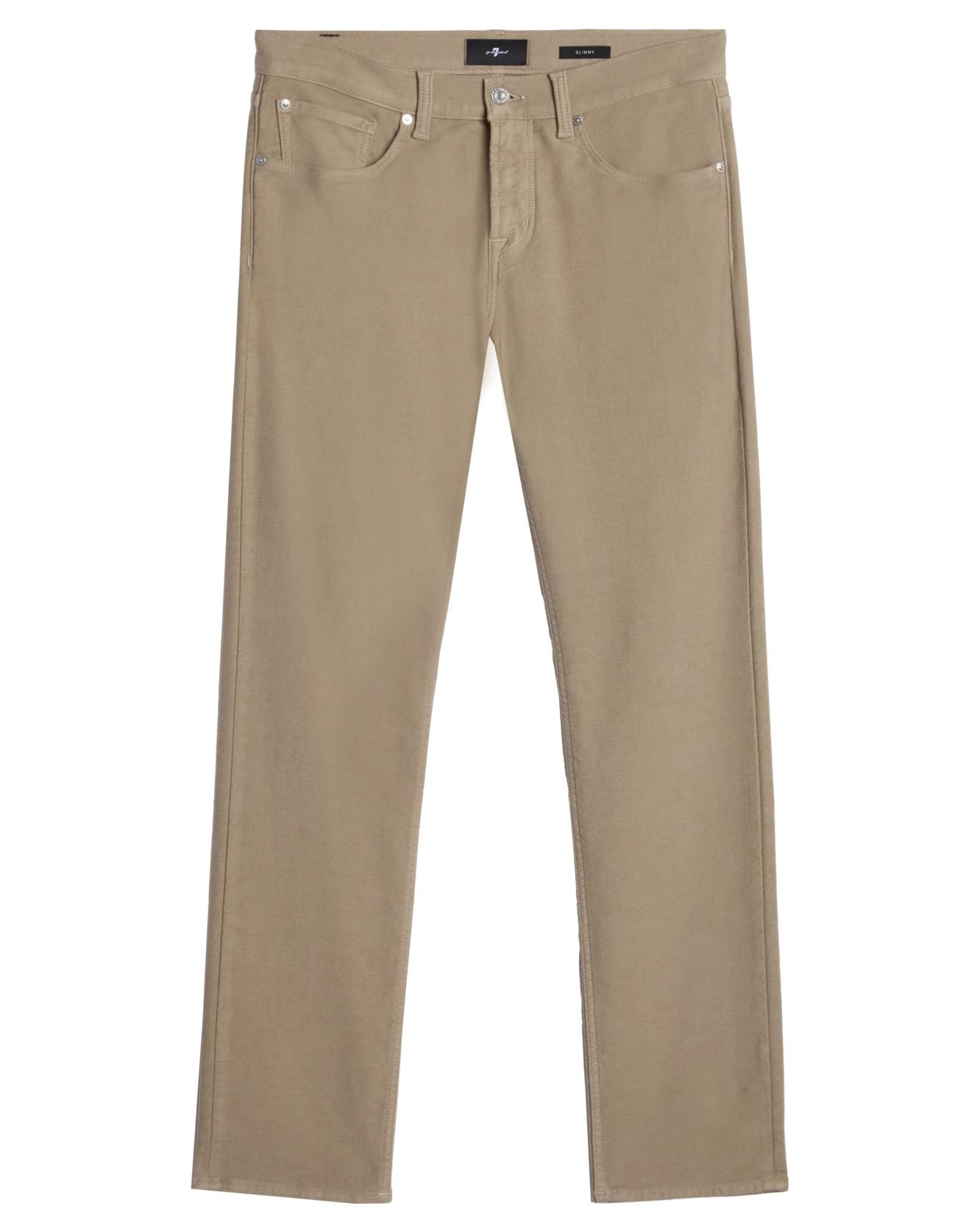 Pantalones de hombre slim de tiro medio en color azul - 7 For all mankind - Beige Beige-6