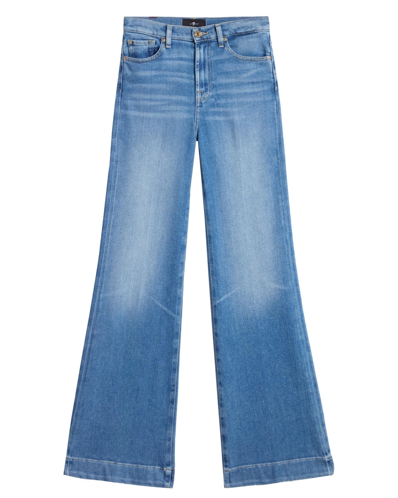Vaqueros anchos dec mujer modern dojo con cintura alta - 7 For all mankind - Azul Azul-6