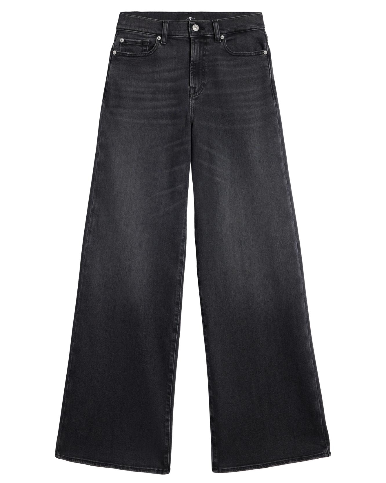 Vaqueros campana de mujer lotta con cintura alta - 7 For all mankind - Negro Negro-6