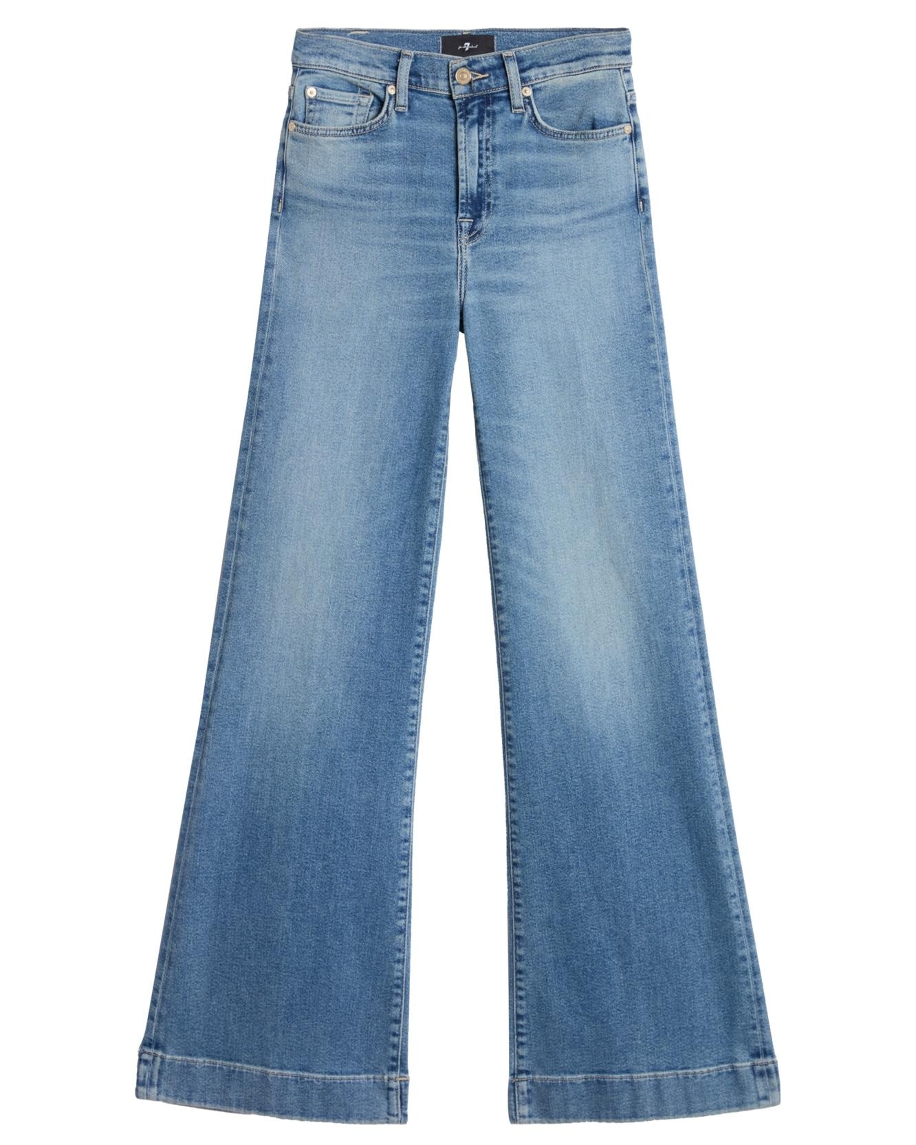 Vaqueros campana de mujer modern dojo con cintura alta - 7 For all mankind - Azul Azul-6