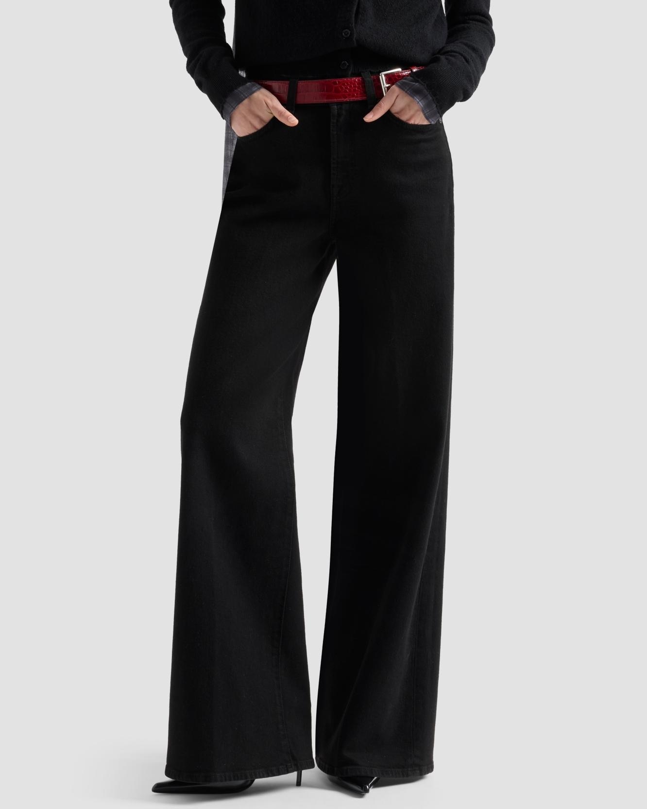 Imagen 2 de Vaqueros campana de mujer lotta con cintura alta - 7 For all mankind - Negro Negro