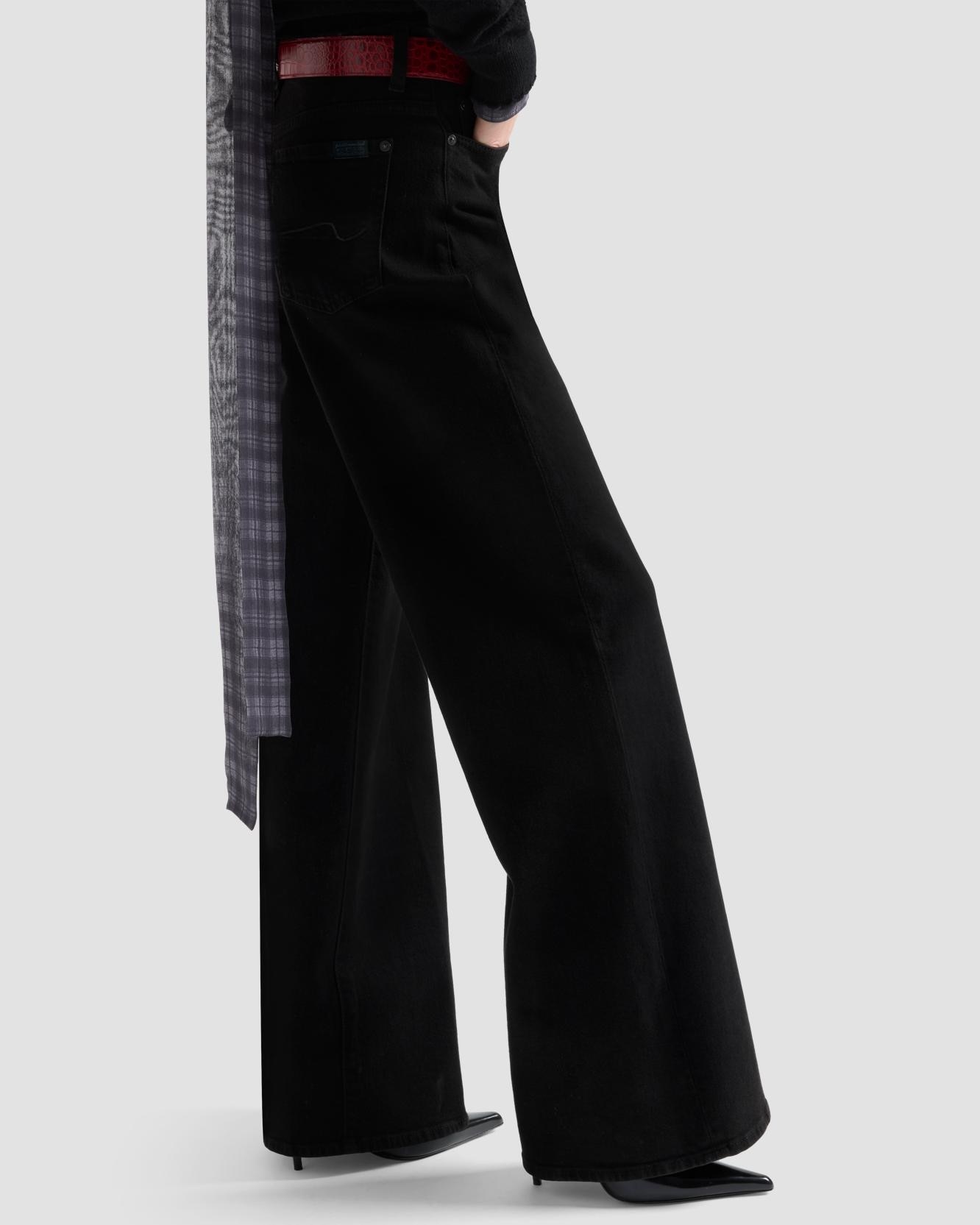 Imagen 4 de Vaqueros campana de mujer lotta con cintura alta - 7 For all mankind - Negro Negro