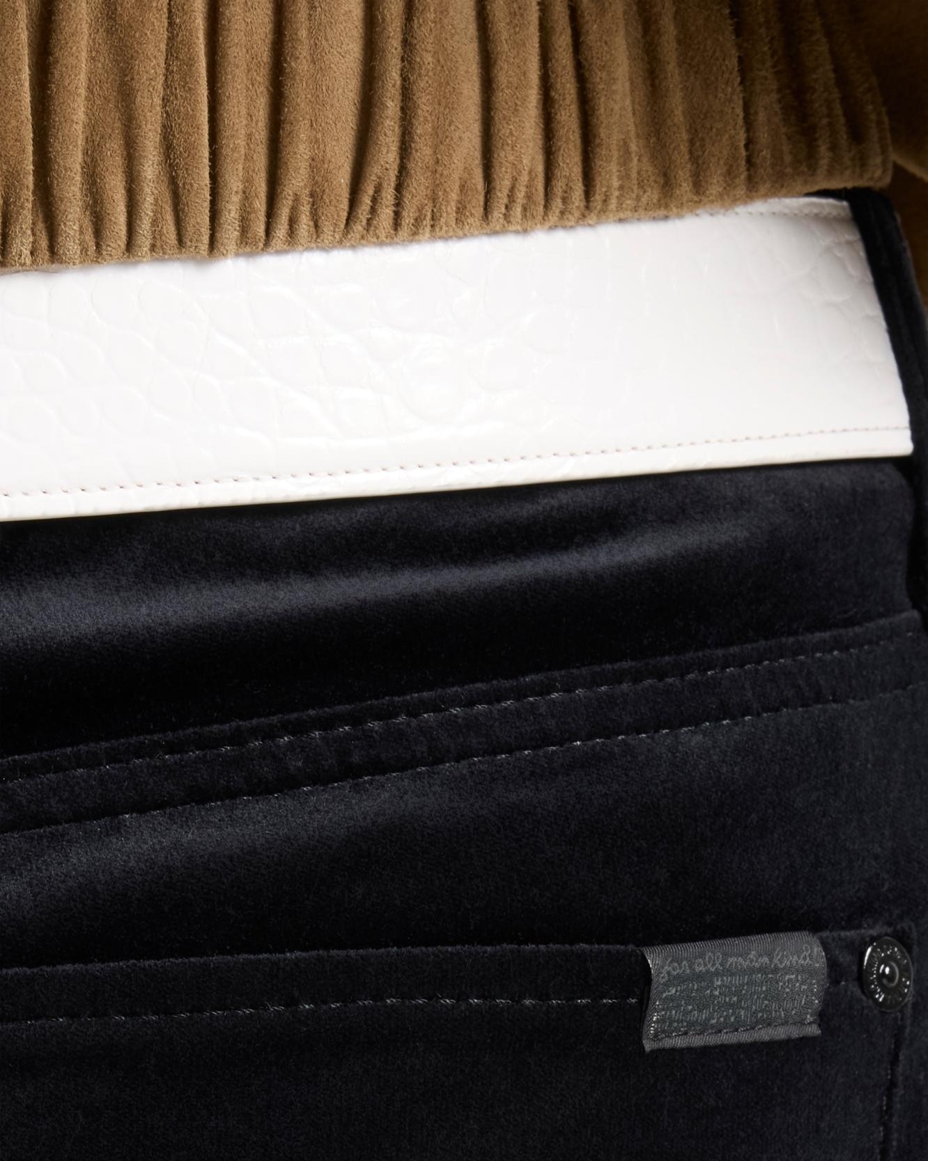 Imagen 6 de Pantalones rectos de mujer the slim con cintura media - 7 For all mankind - Negro Negro