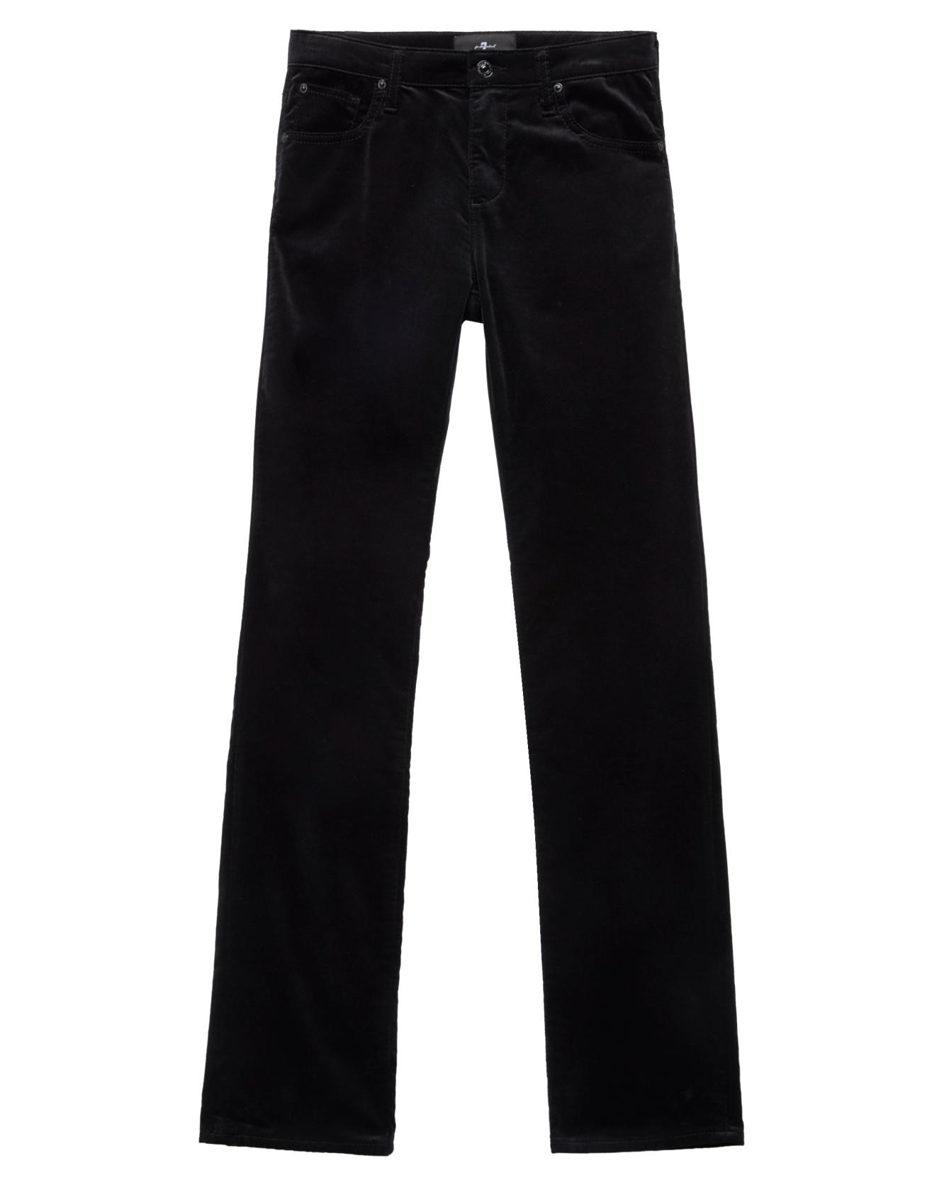 Imagen 5 de Pantalones rectos de mujer the slim con cintura media - 7 For all mankind - Negro Negro