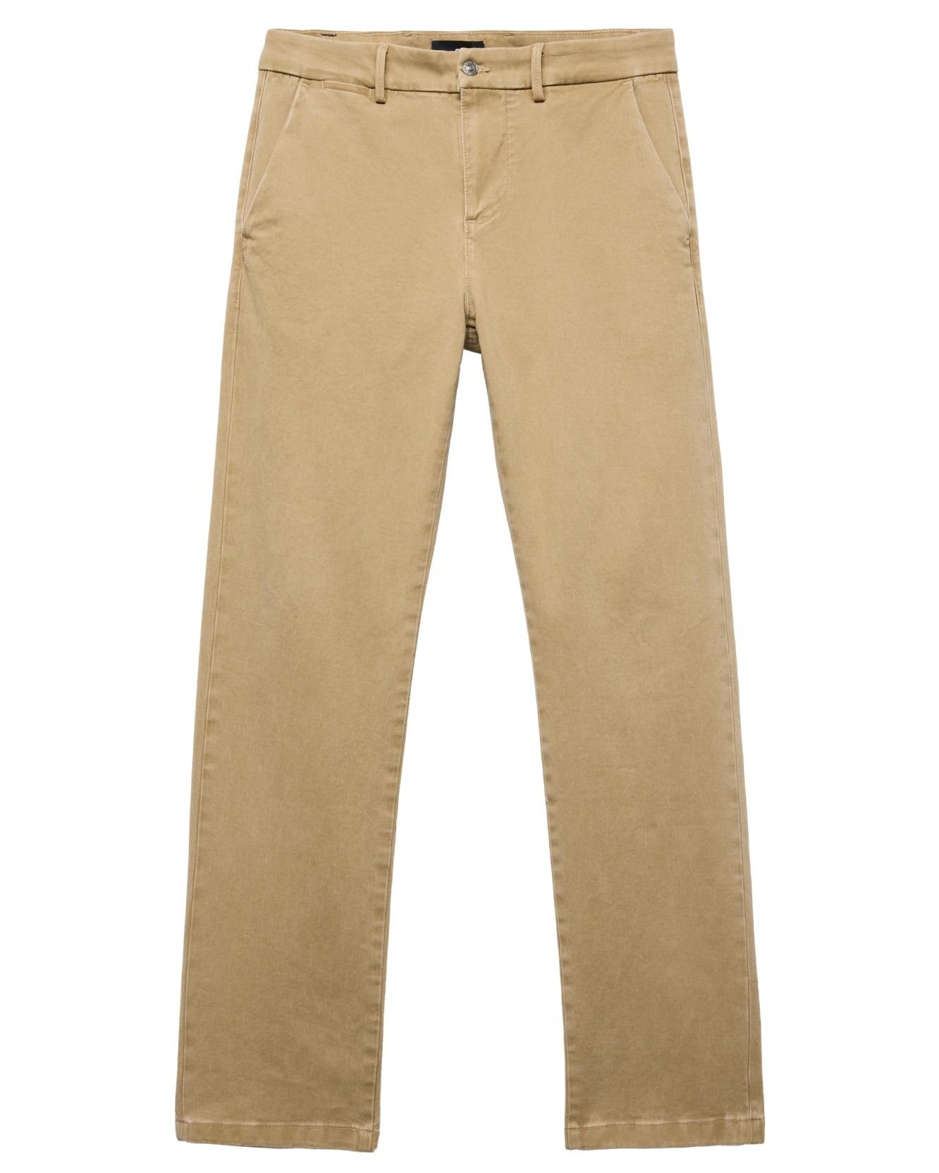 Pantalones de hombre slim chino de tiro medio en color beige - 7 For all mankind - Marrón Marrón-6