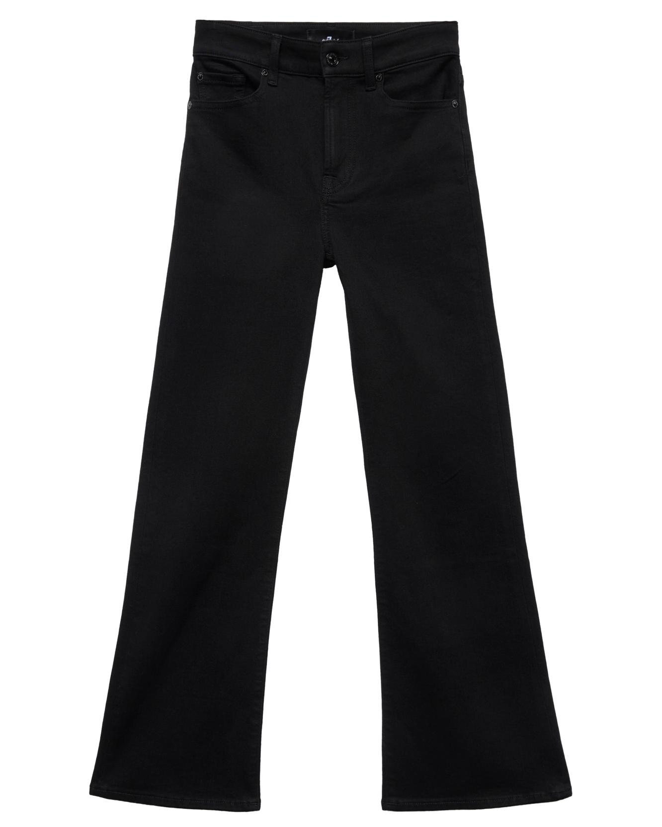 Vaqueros campana de mujer cropped boot con cintura media - 7 For all mankind - Negro Negro-5