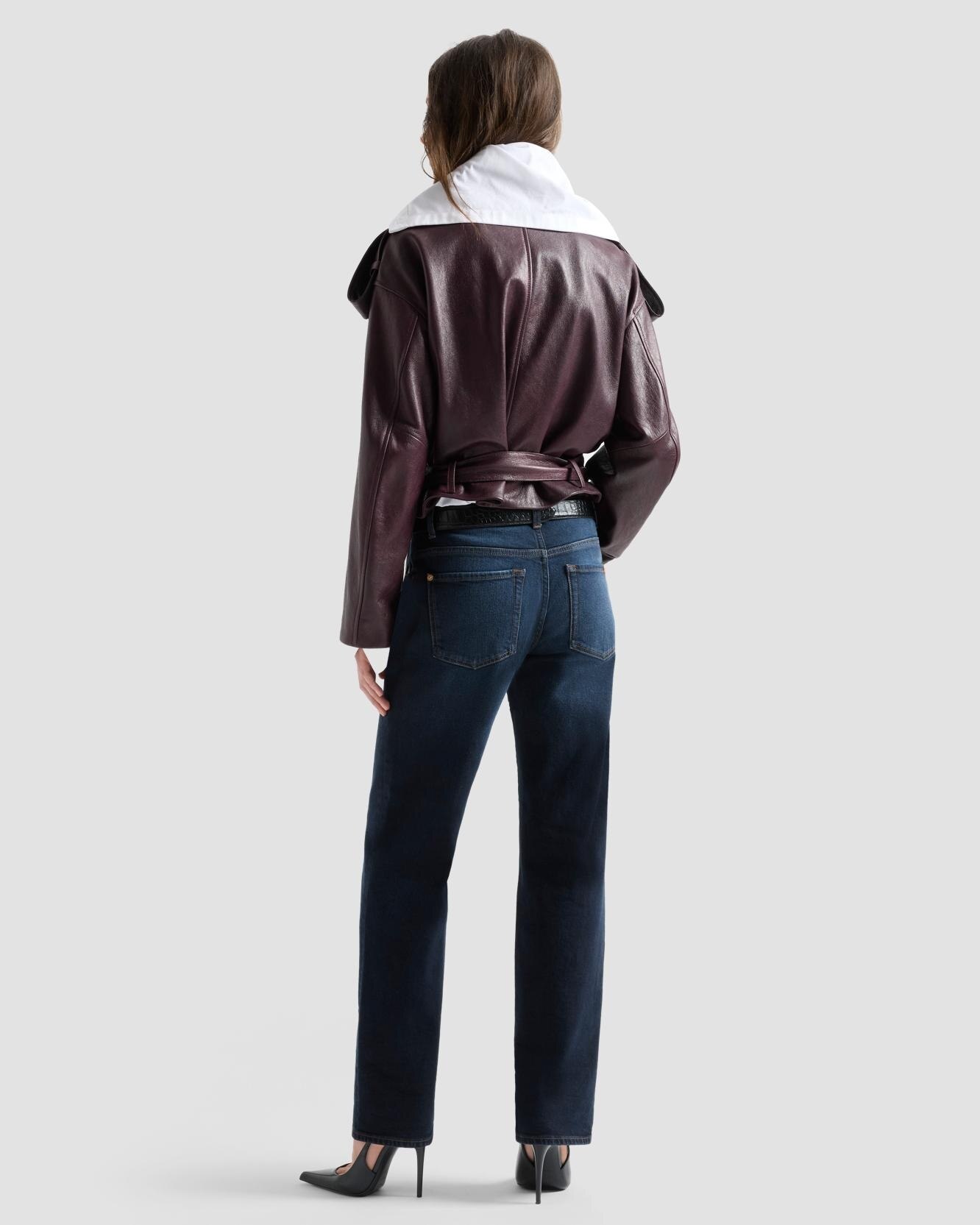 Imagen 3 de Vaqueros rectos de mujer calie straight con cintura media - 7 For all mankind - Azul marino Azul marino