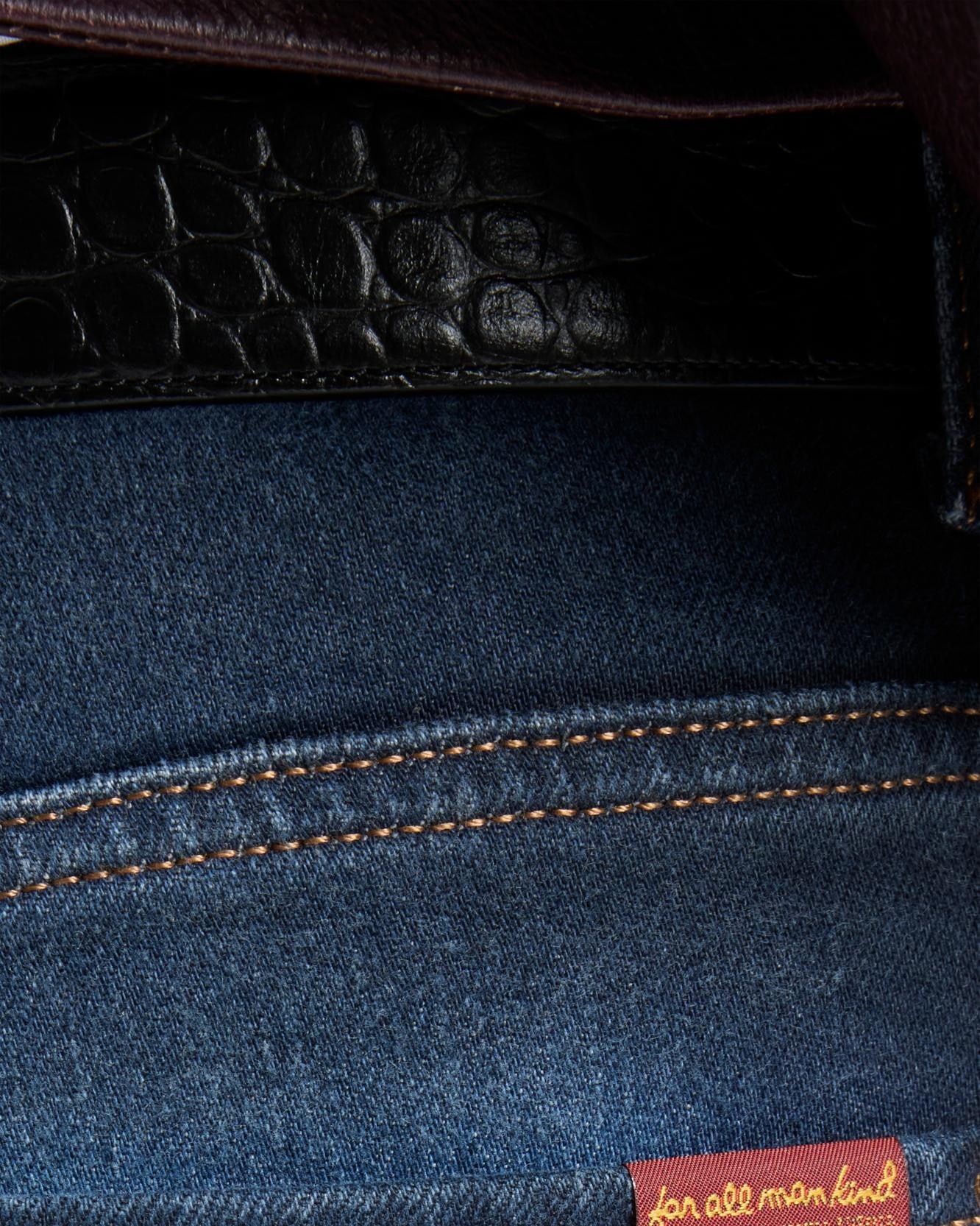 Imagen 6 de Vaqueros rectos de mujer calie straight con cintura media - 7 For all mankind - Azul marino Azul marino