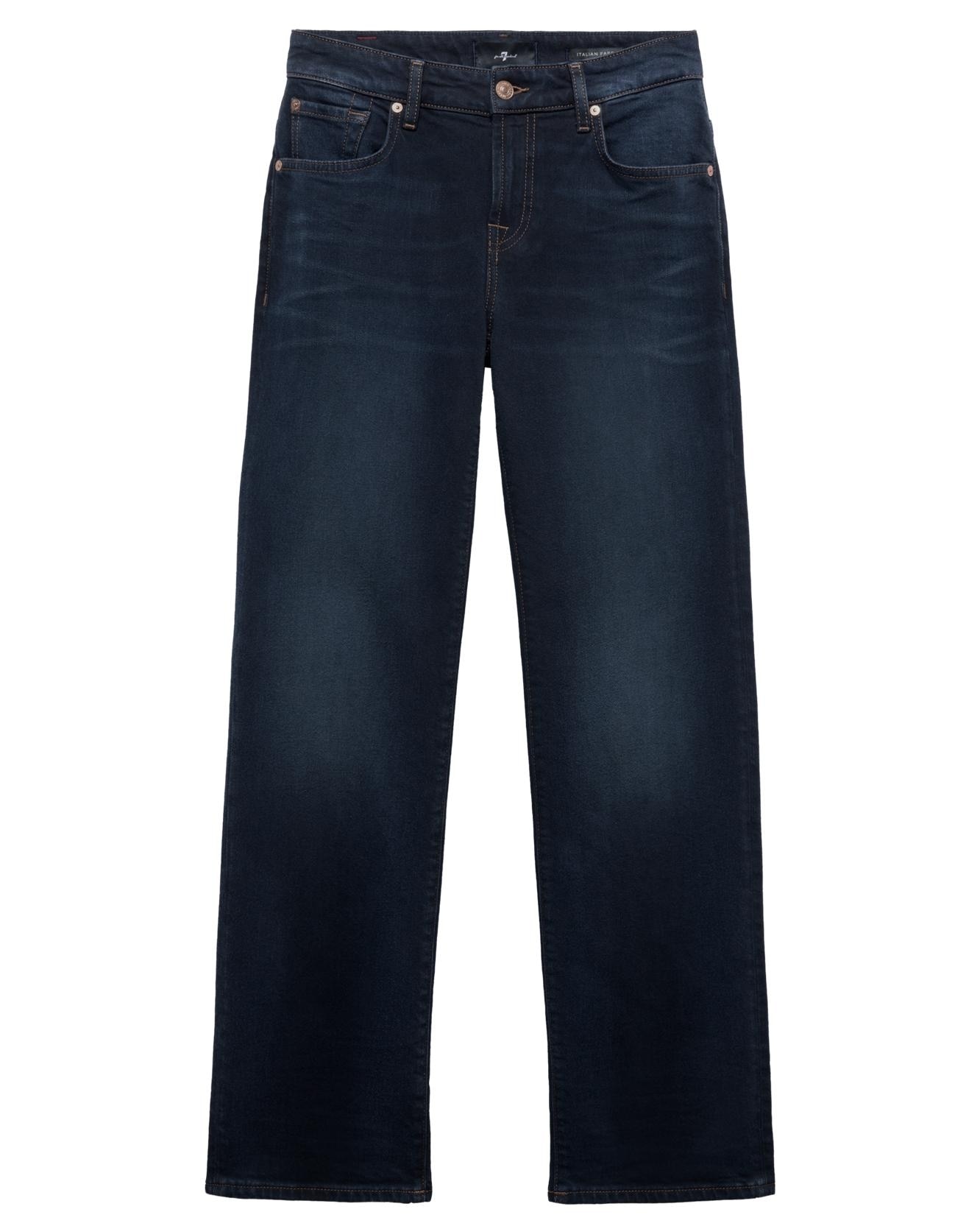 Imagen 5 de Vaqueros rectos de mujer calie straight con cintura media - 7 For all mankind - Azul marino Azul marino