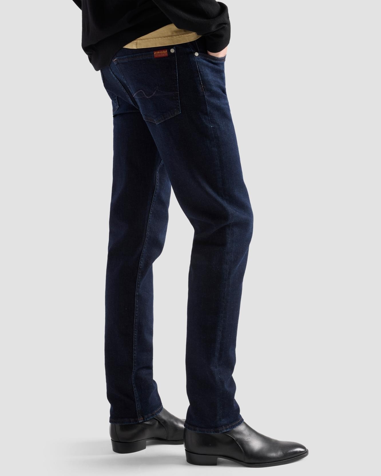 Imagen 5 de Vaqueros de hombre slim de tiro medio en color - 7 For all mankind - Azul oscuro Azul oscuro