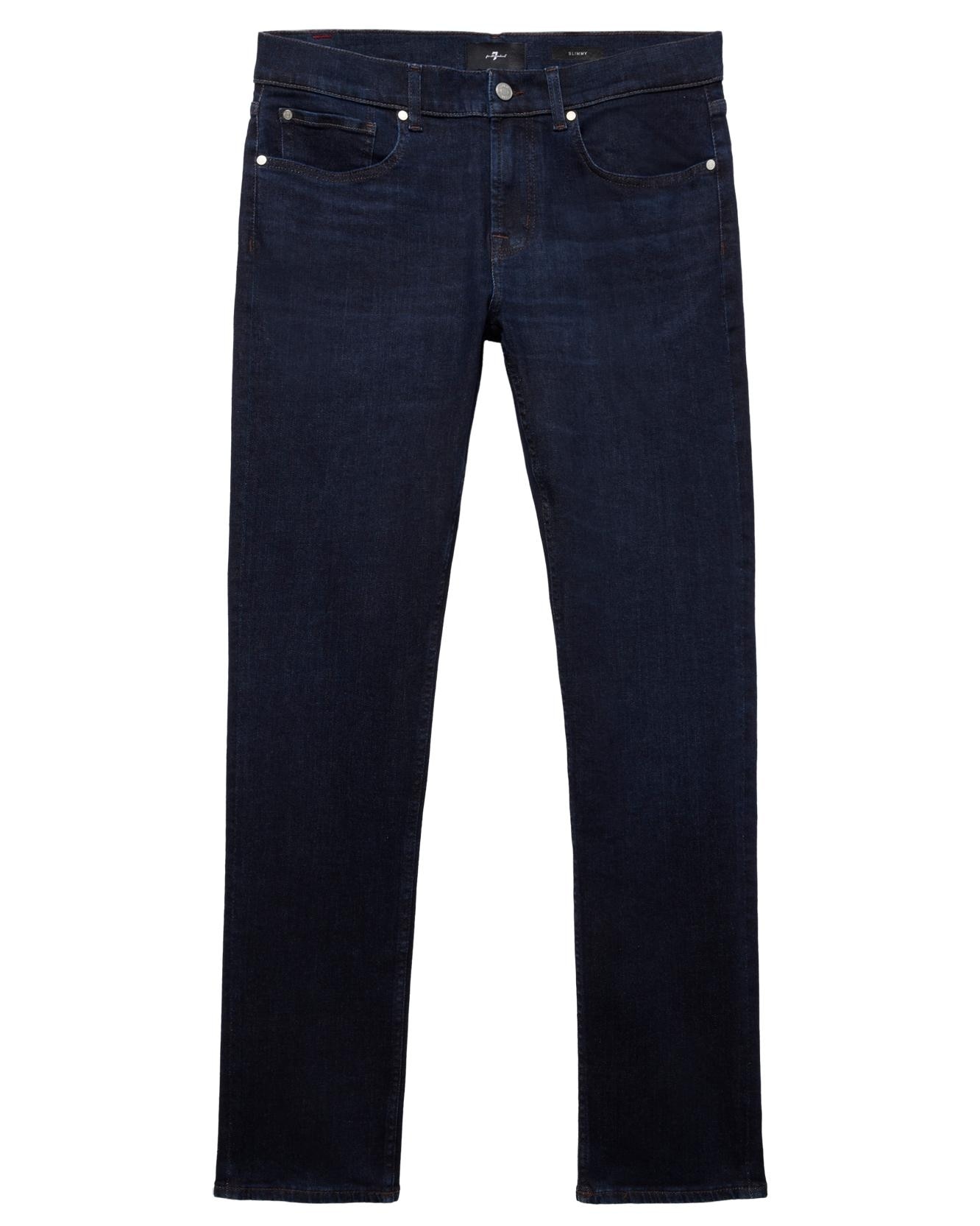 Imagen 6 de Vaqueros de hombre slim de tiro medio en color - 7 For all mankind - Azul oscuro Azul oscuro
