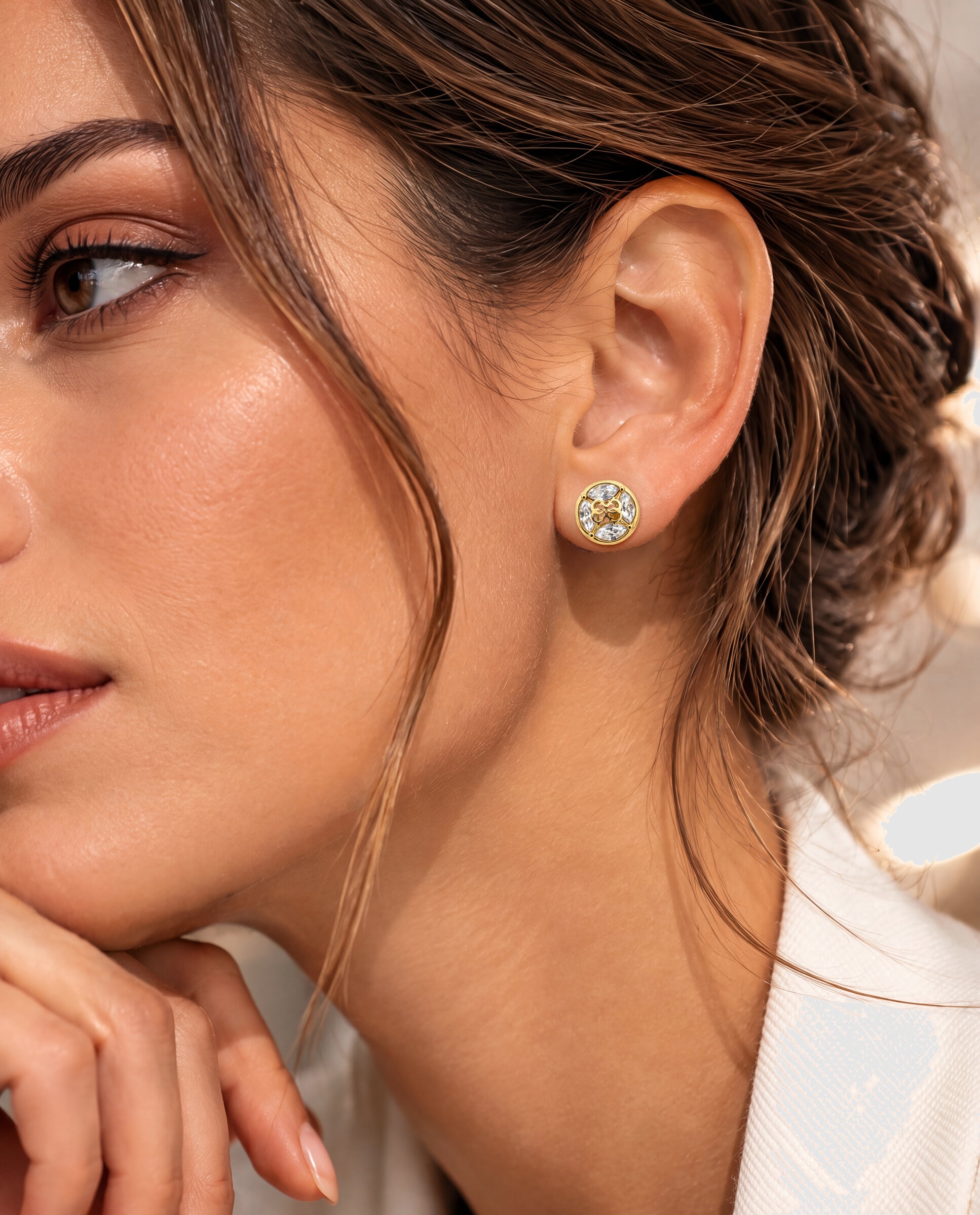 Pendientes 4g supreme de acero dorado - Guess - Oro Oro-2