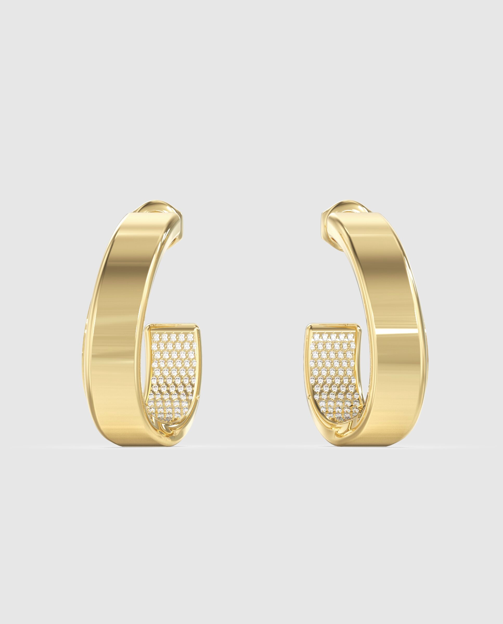 Imagen 0 de Pendientes madison de acero dorado Oro
