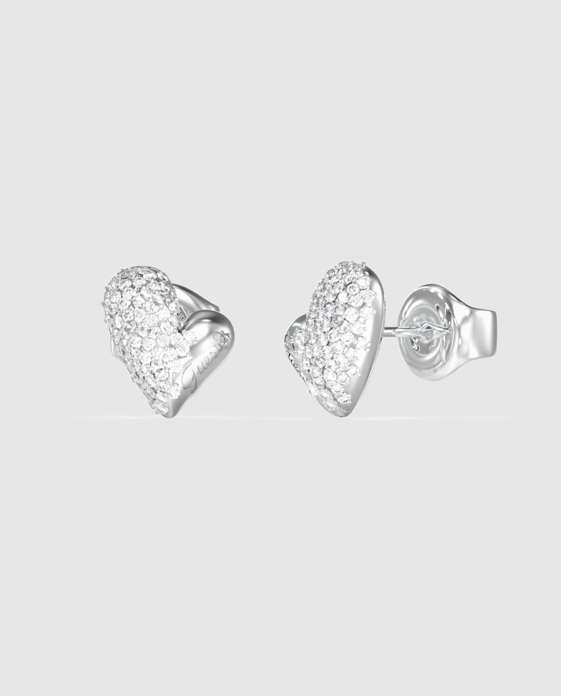 Pendientes golden love de acero plateado - Guess - Plata Plata-1