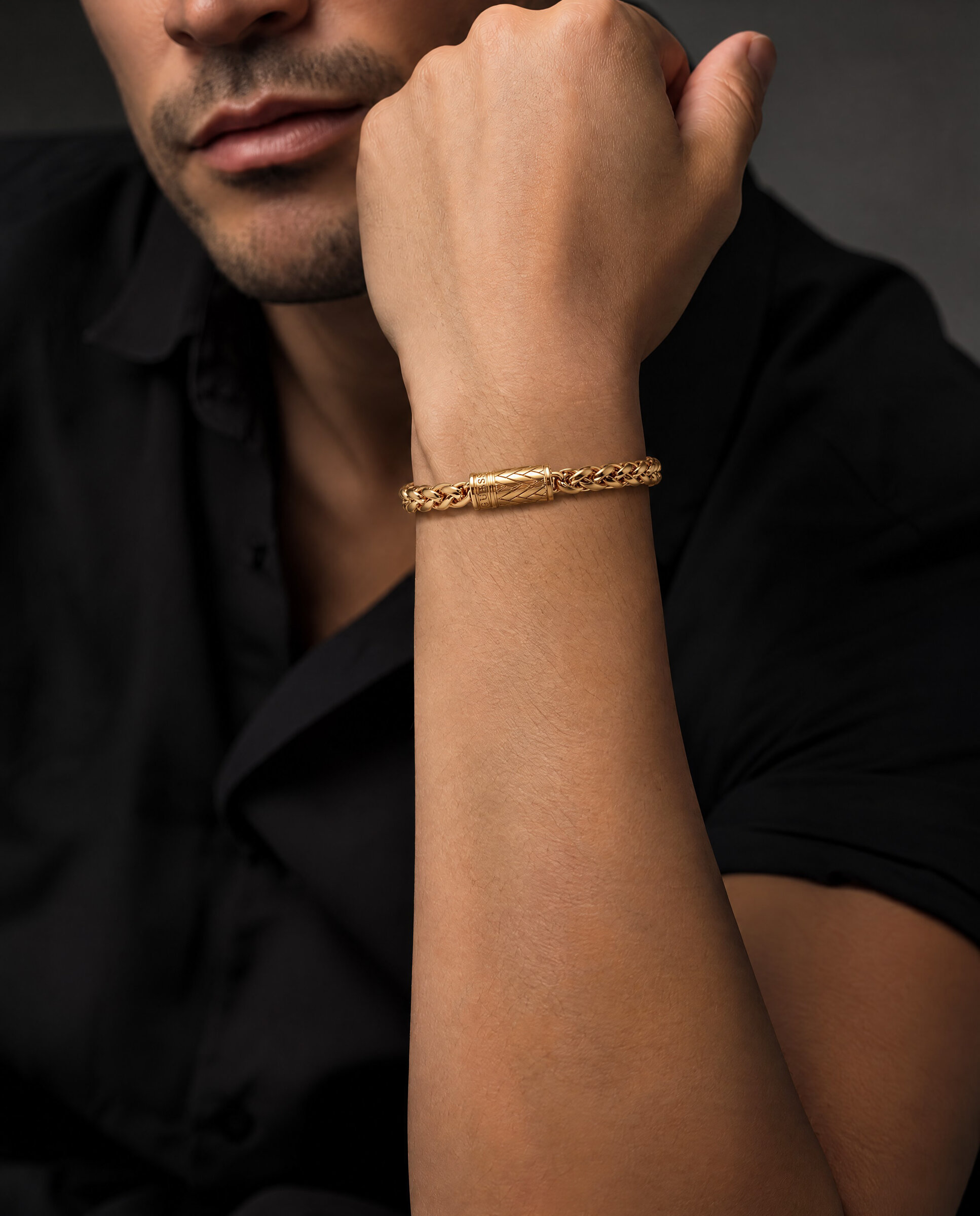 Pulsera de hombre lo studio de acero dorada - Guess - Oro Oro-2
