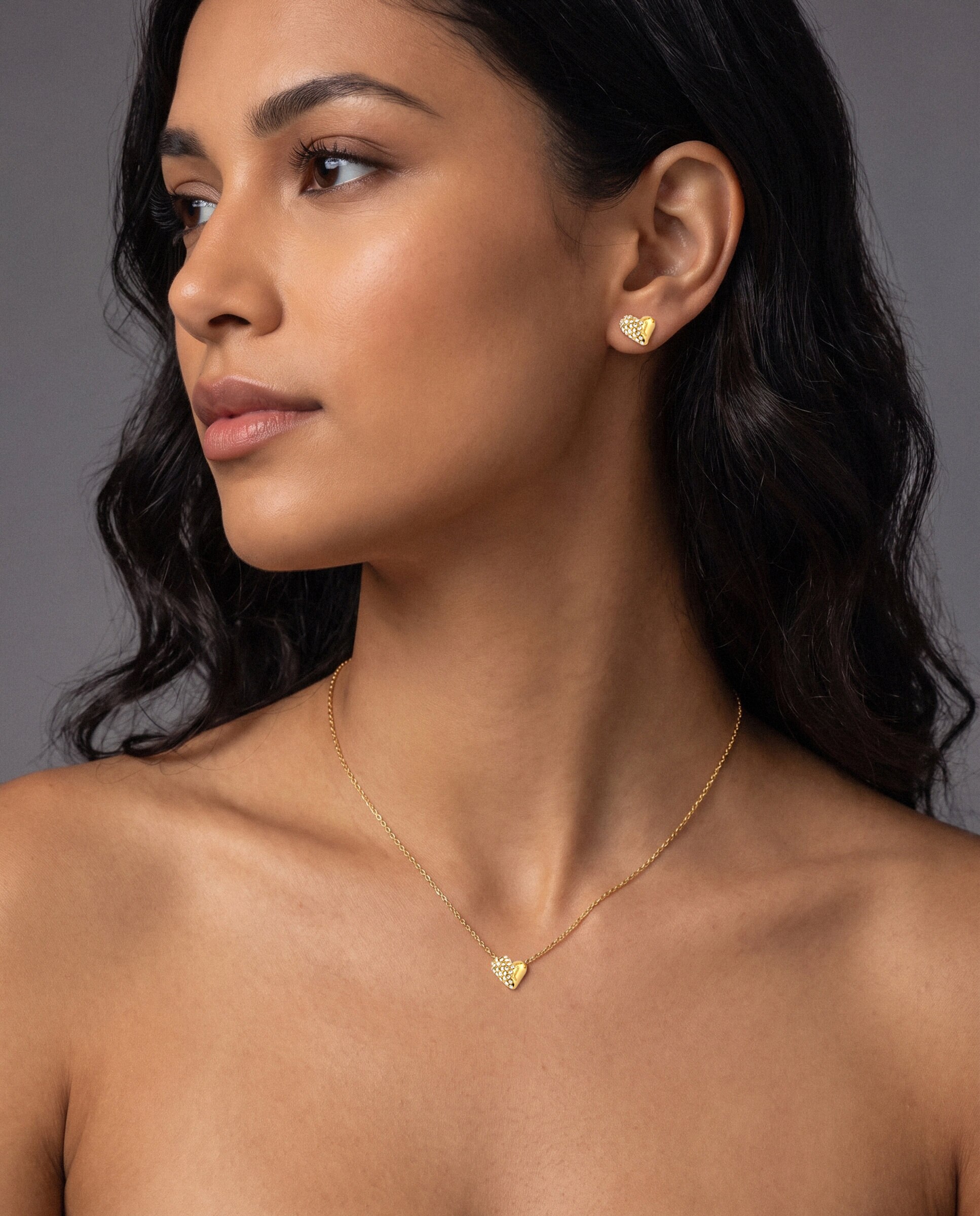 Collar golden love de acero dorado - Guess - Oro Oro-2