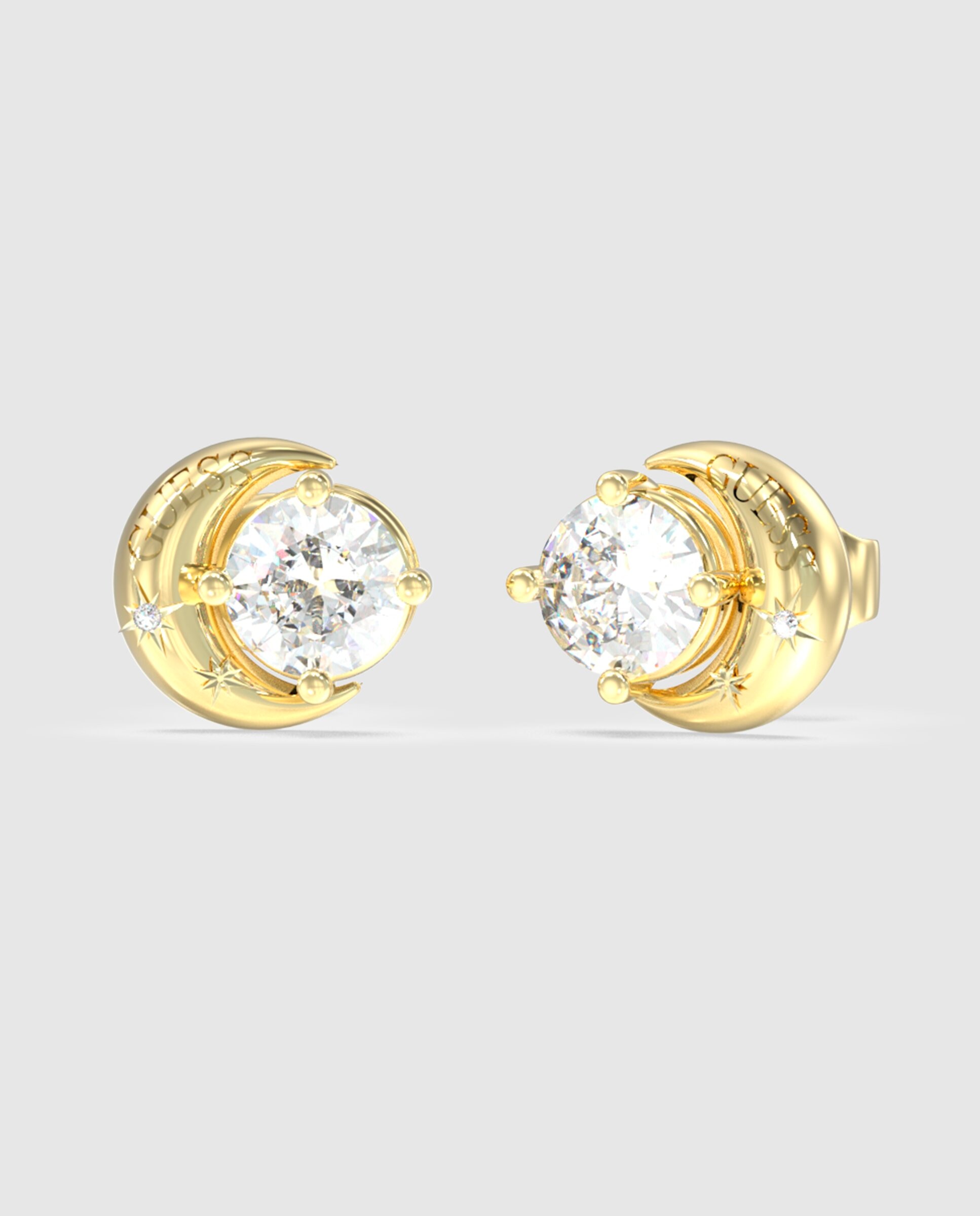 Imagen 0 de Pendientes aurora de acero dorado Oro