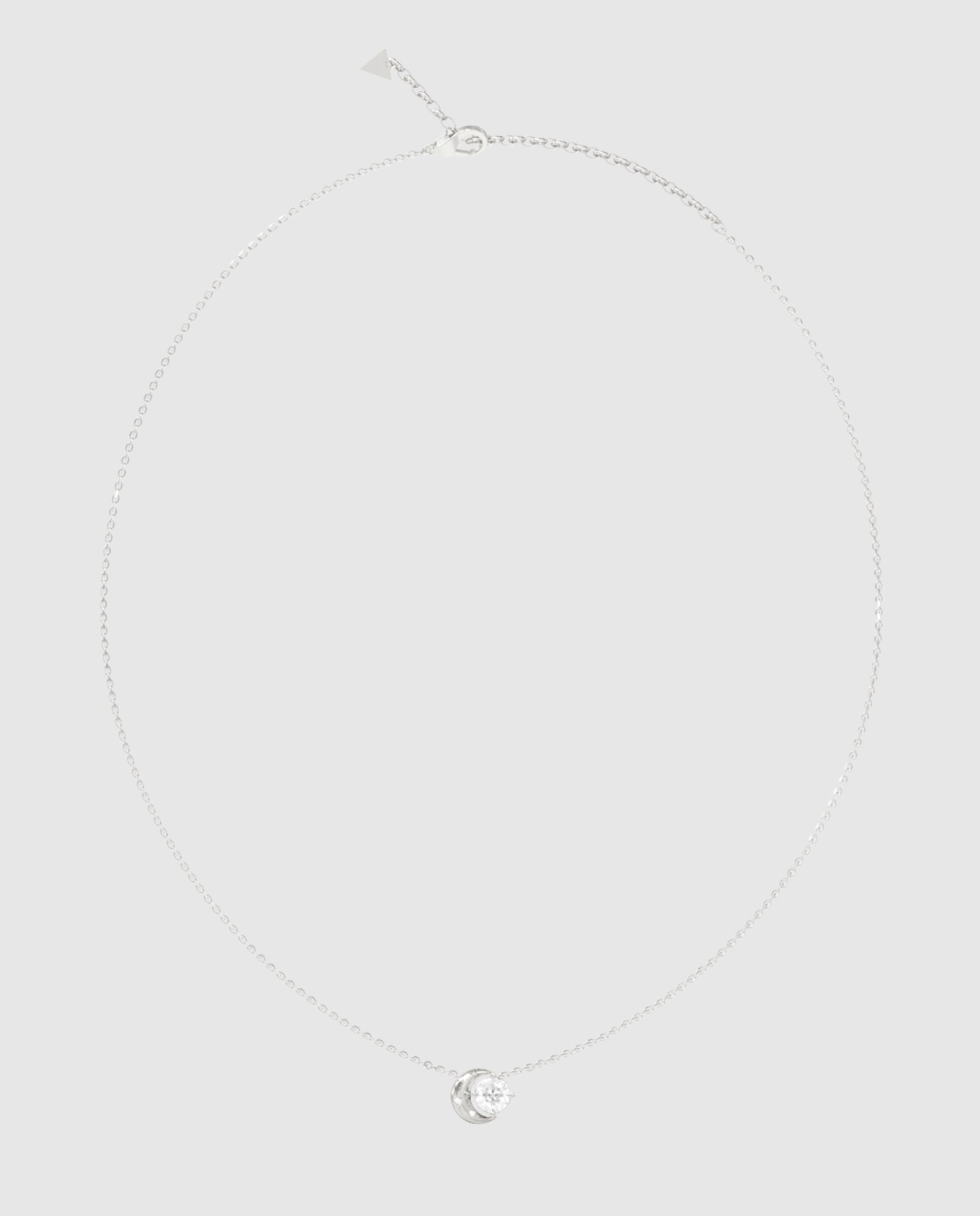 Imagen 0 de Collar aurora de acero plateado Plata