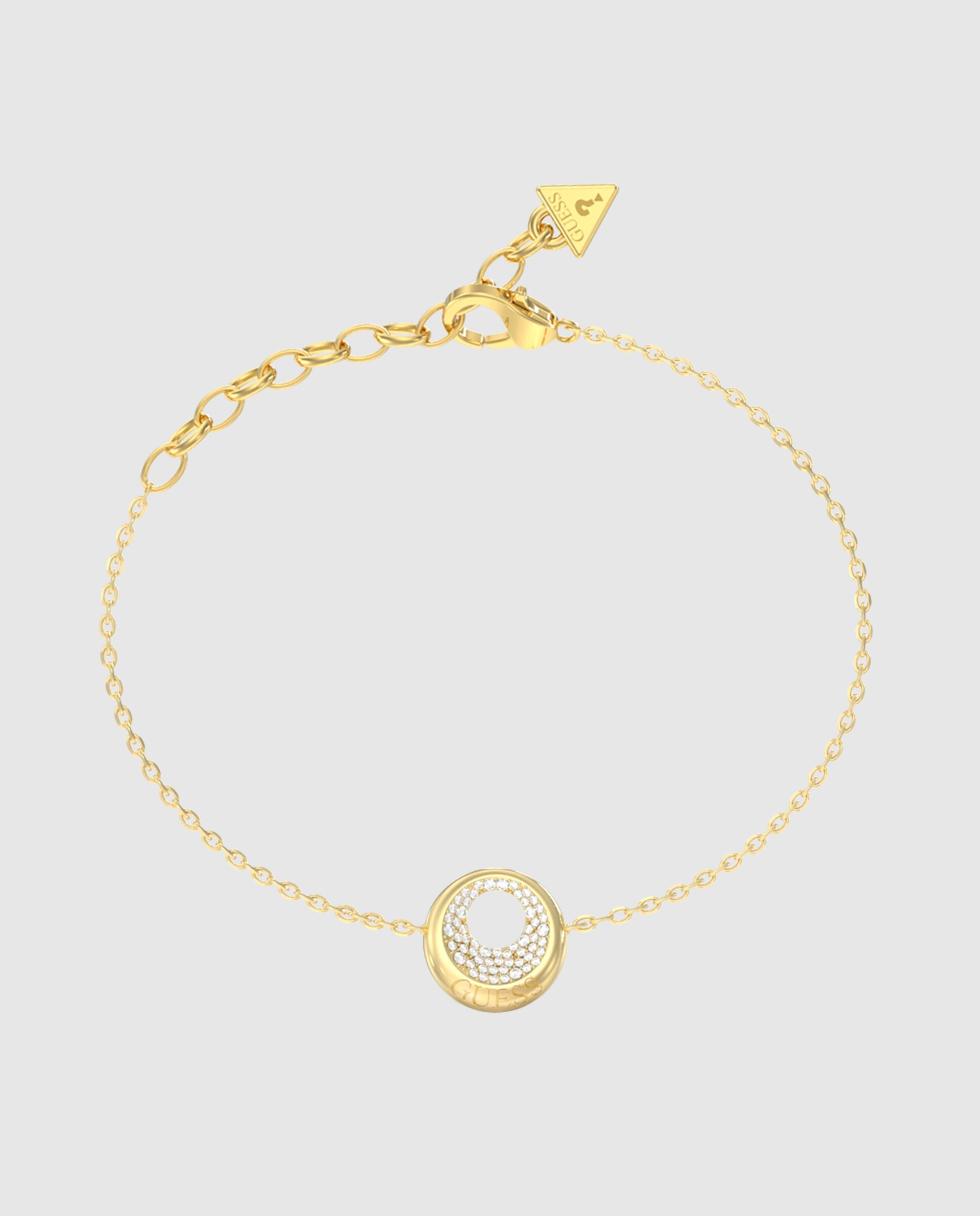 Imagen 0 de Pulsera de cadena moon drops de acero dorada Oro