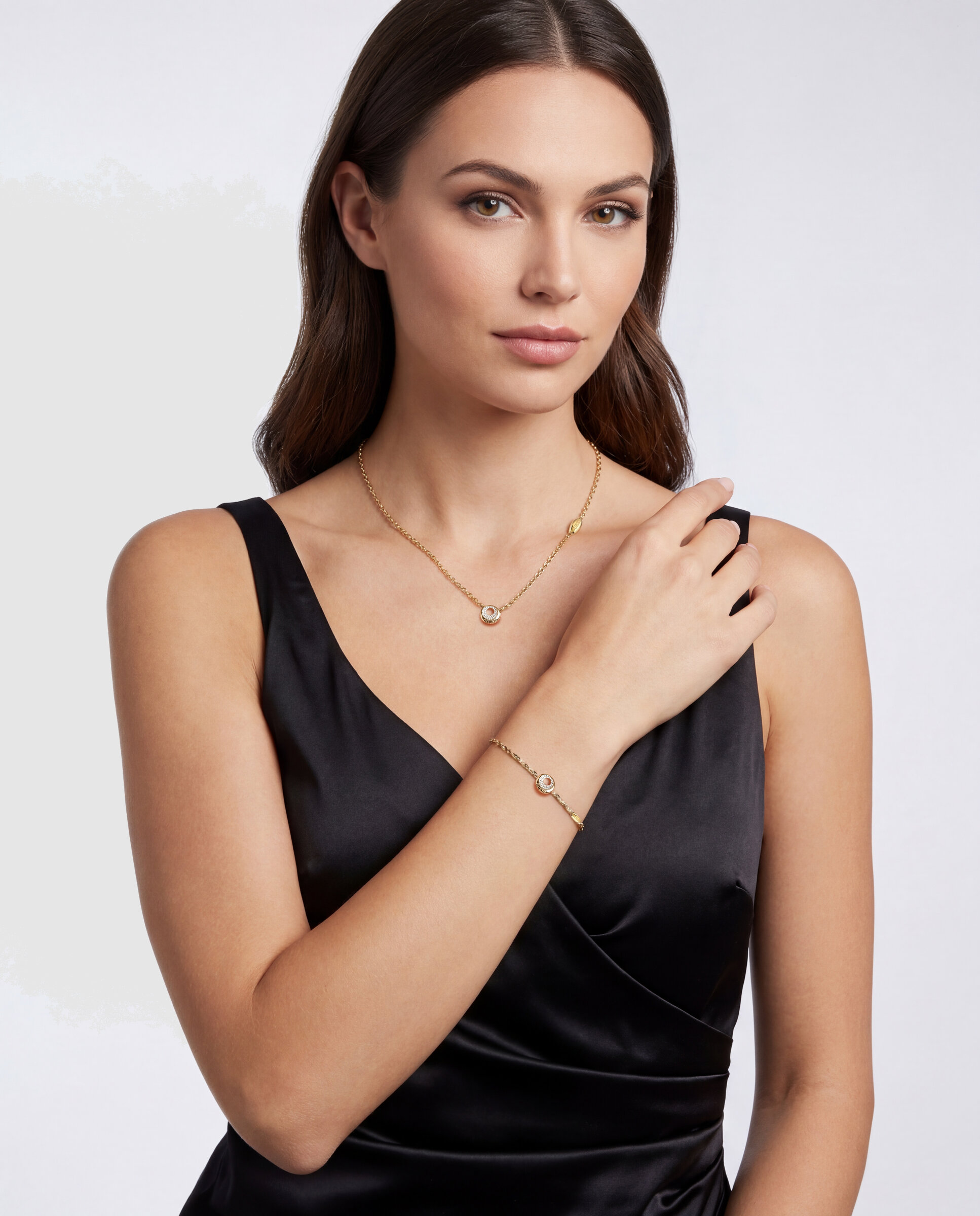 Pulsera de cadena moon drops de acero - Guess - Oro Oro-2