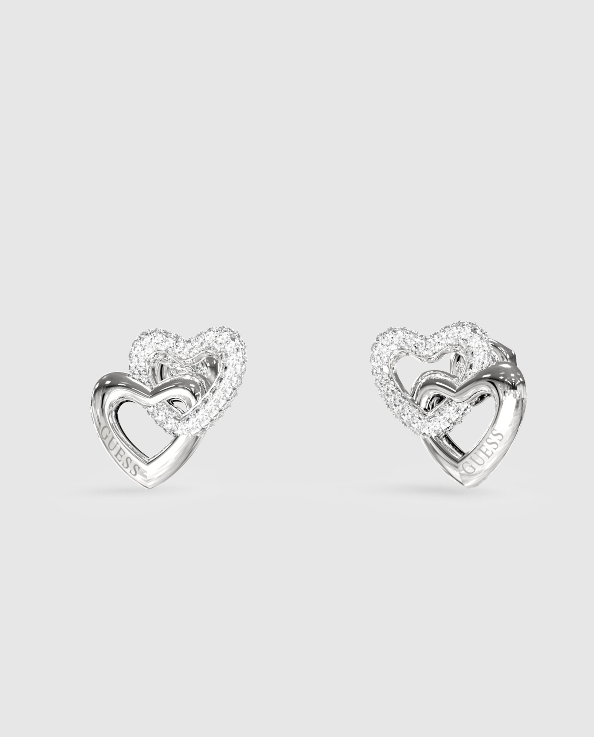 Imagen 0 de Pendientes beloved de acero plateado Plata