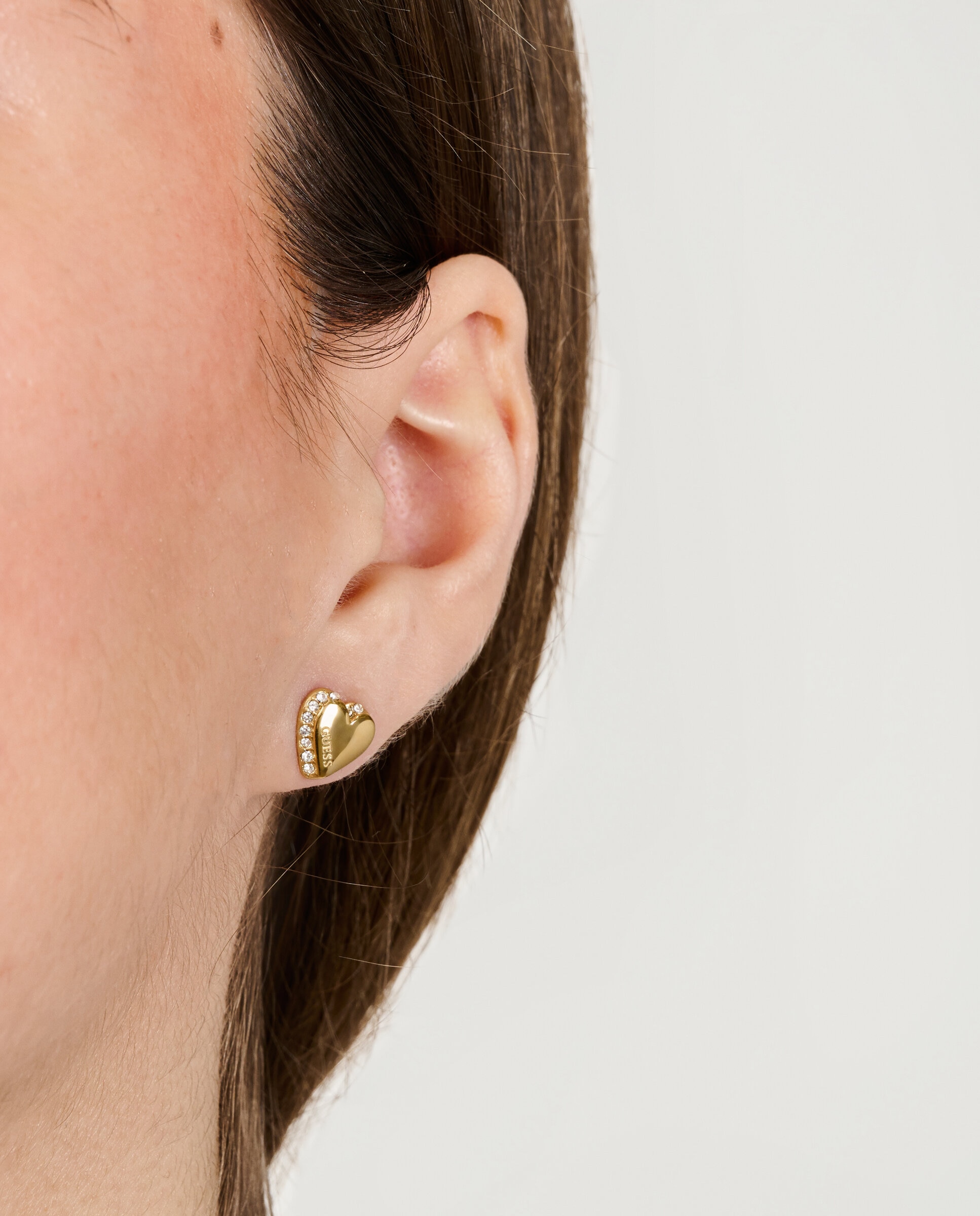 Pendientes by your side de acero - Guess - Oro Oro-2