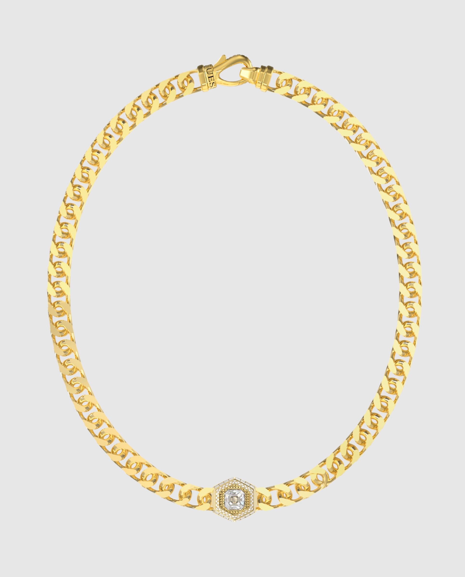 Imagen 0 de Cadena de hombre lion king de acero dorado Oro