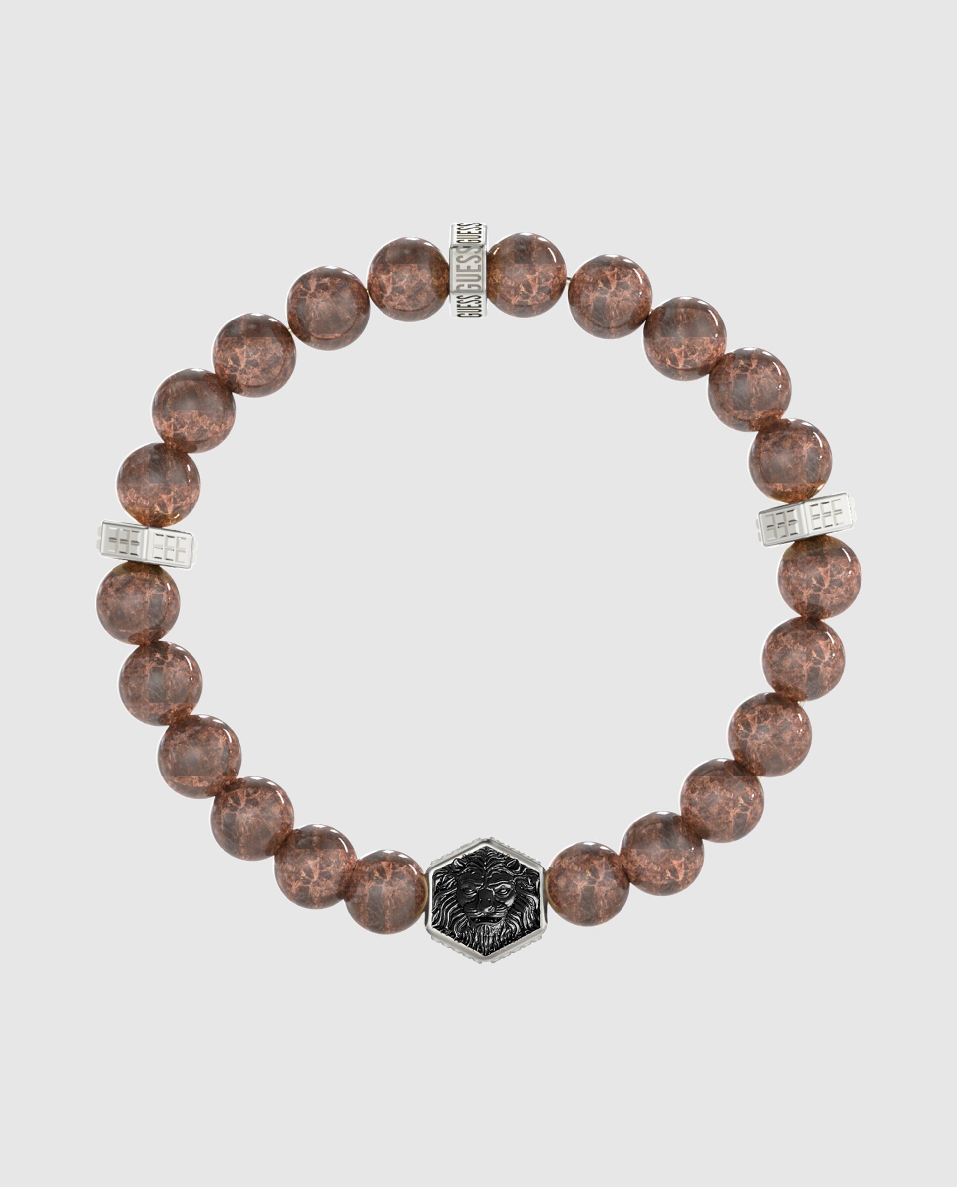 Imagen 0 de Pulsera de hombre lion king de acero plateada Plata