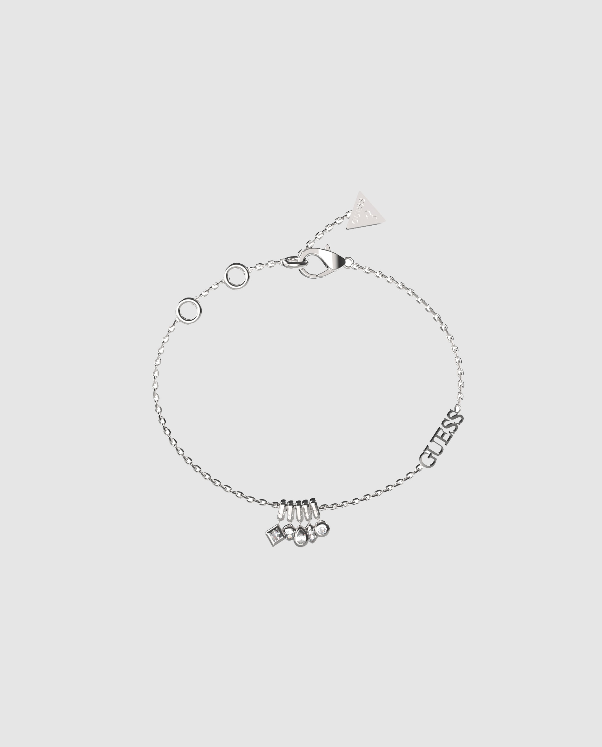 Pulsera de cadena tiny dancer de acero plateada - Guess - Plata Plata-1