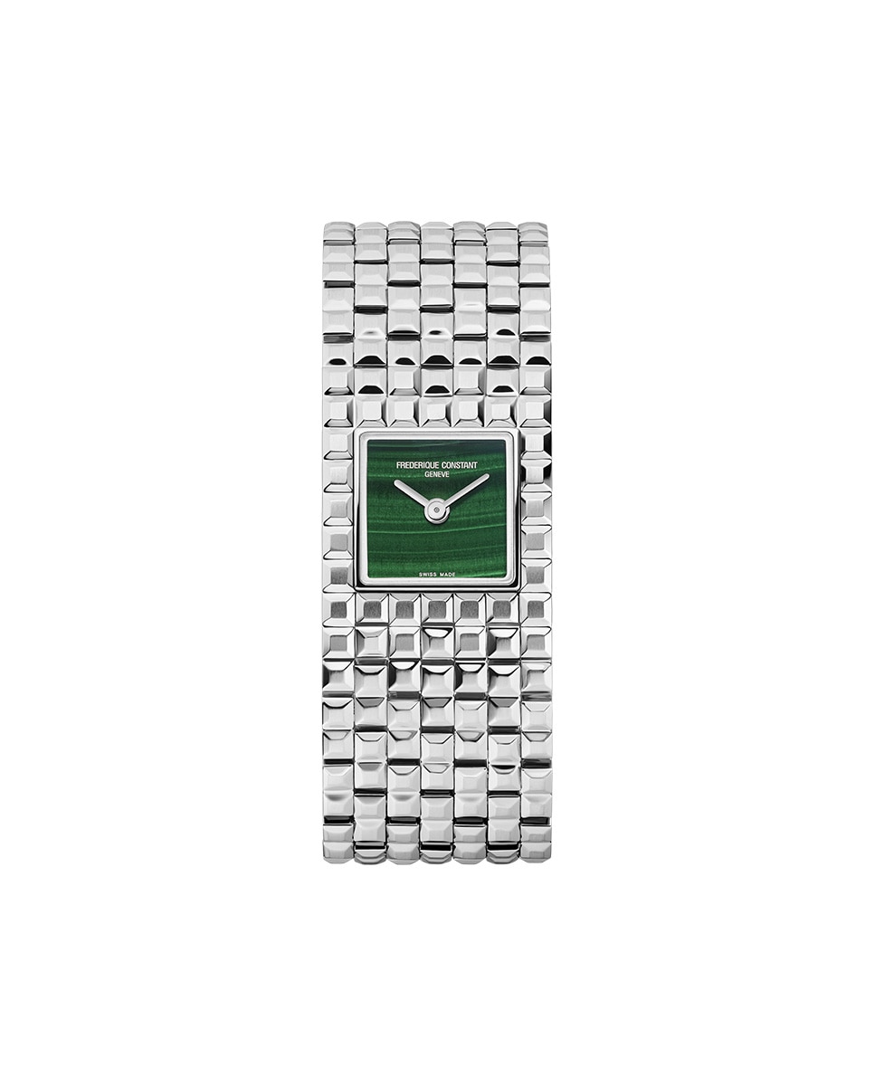 Reloj de mujer classics fc-200ma1mc6b cuarzo manchette esfera verde caja de acero - Frederique Constant - Plata Plata-1