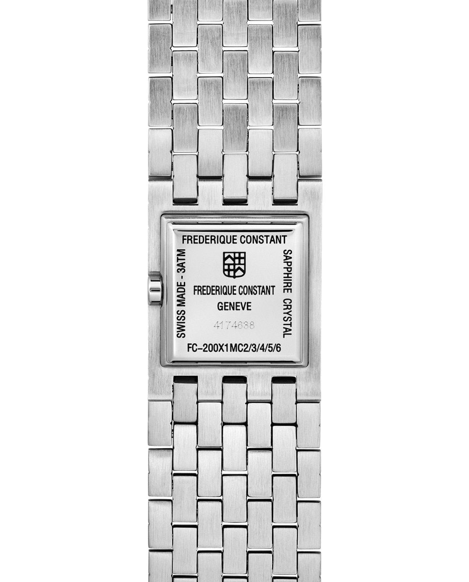 Reloj de mujer classics fc-200onb1mc6b cuarzo manchette esfera negra caja de acero - Frederique Constant - Plata Plata-2