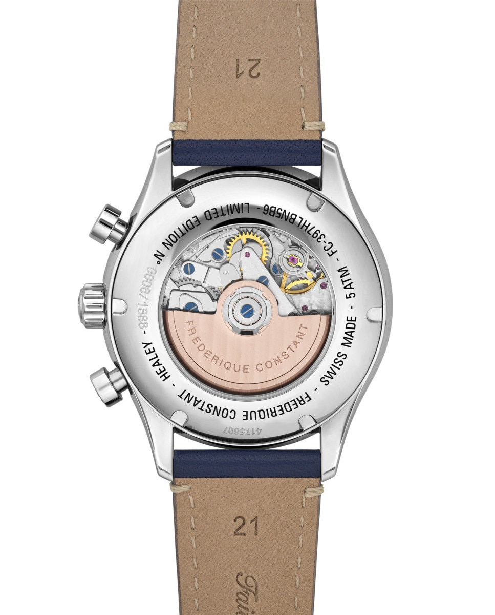 Reloj de hombre classics fc-397hlbn5b6 automático vintage rally healey chronograph automático esfera azul caja de acero - Frederique Constant - Azul Azul-2