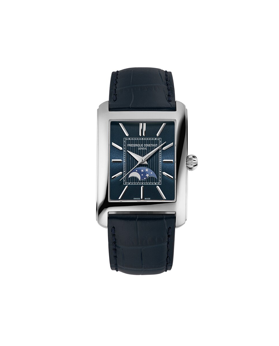Imagen 0 de Reloj automático de hombre classics carree moonphase automatic fc-333n4c6 caja de acero 42.30x30 mm esfera azul marino Azul