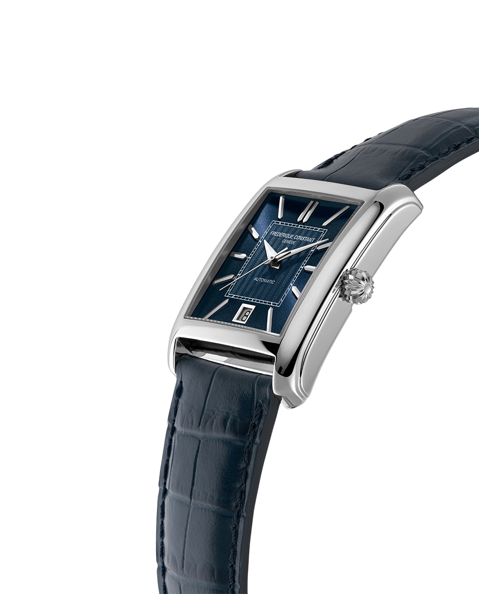 Reloj automático de hombre classics carree automatic fc-303n4c26 caja de acero 42.30x30 mm esfera marino - Frederique Constant - Azul Azul-3