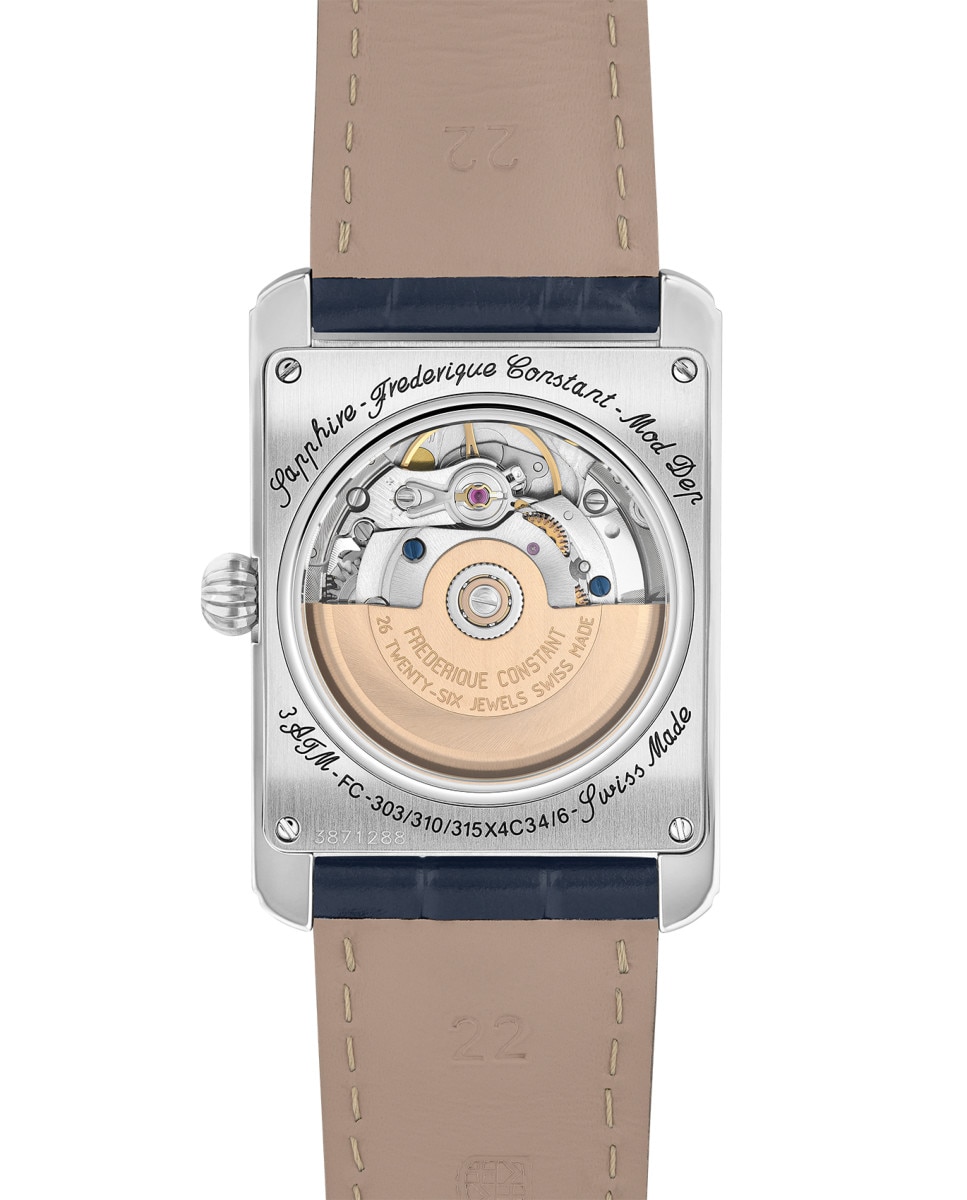 Reloj de hombre classics fc-311n4c26 automático carree heart beat automático esfera azul marino caja de acero - Frederique Constant - Azul Azul-2
