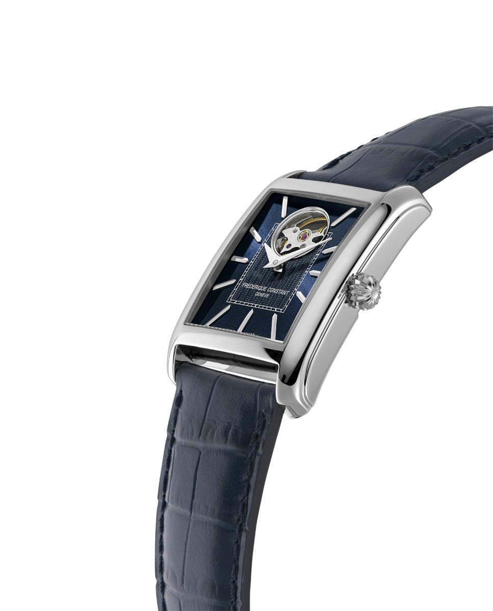 Reloj de hombre classics fc-311n4c26 automático carree heart beat automático esfera azul marino caja de acero - Frederique Constant - Azul Azul-3