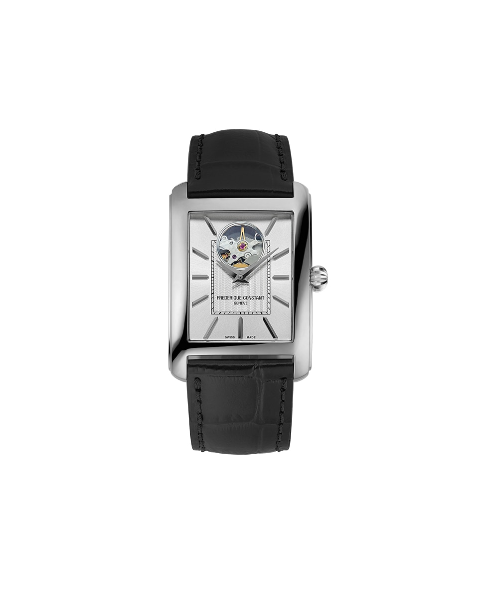 Imagen 0 de Reloj automático de hombre classics carree heart beat automatic fc-311s4c26 caja de acero 42.30x30 mm esfera plata Negro