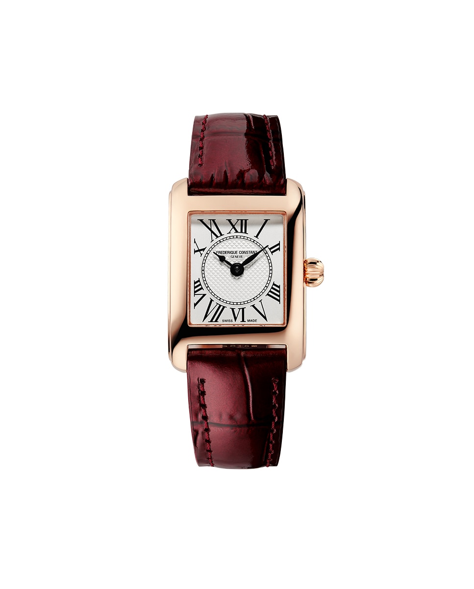 Reloj de mujer classics carree ladies fc-200mc24 caja de acero color oro rosa 30x21 mm esfera plata - Frederique Constant - Burdeos Burdeos-1