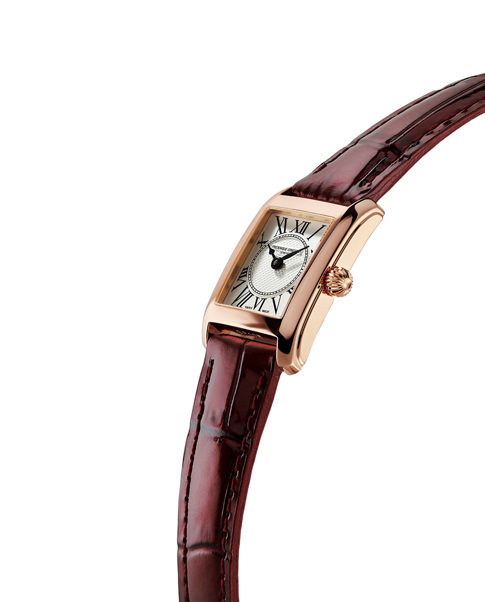Reloj de mujer classics carree ladies fc-200mc24 caja de acero color oro rosa 30x21 mm esfera plata - Frederique Constant - Burdeos Burdeos-3