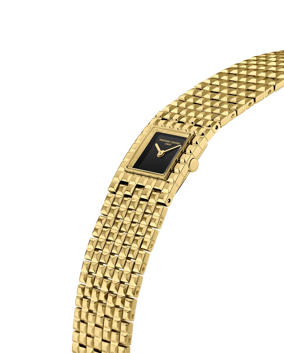 Imagen 3 de Reloj de mujer classics manchette fc-200onb1mc5b caja de acero color oro amarillo 25.7x20 mm esfera negra - Frederique Constant - Multicolor Multicolor