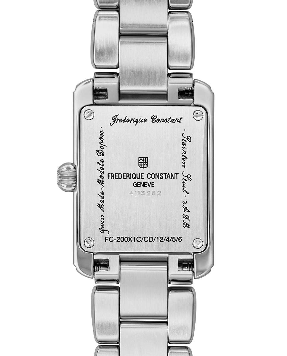 Reloj de mujer classics carree ladies fc-200lbmc26b caja de acero 30x21 mm esfera azul claro - Frederique Constant - Plata Plata-2