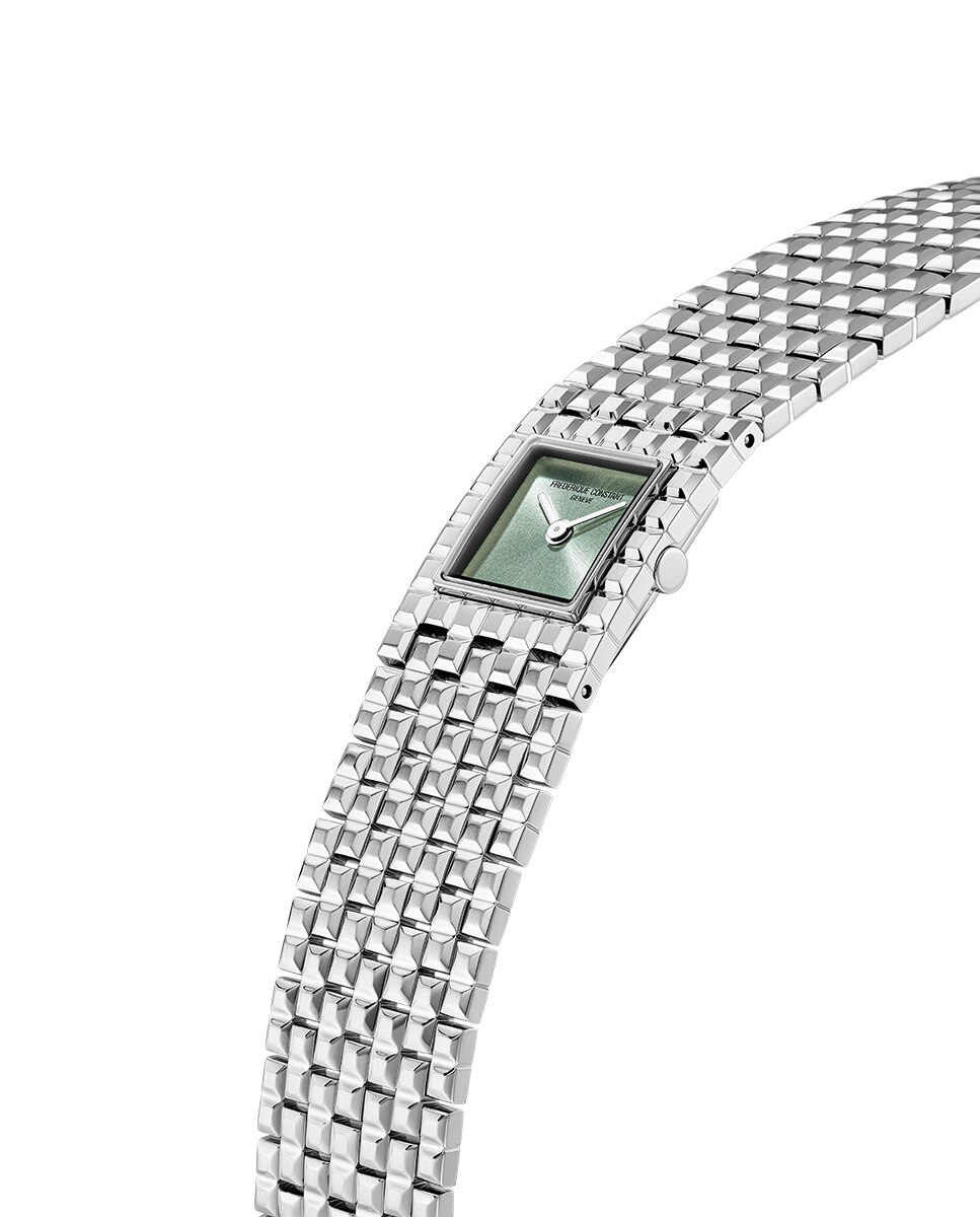 Reloj de mujer classics manchette fc-200gr1mc6b caja de acero 25.7x20 mm esfera verde - Frederique Constant - Plata Plata-3