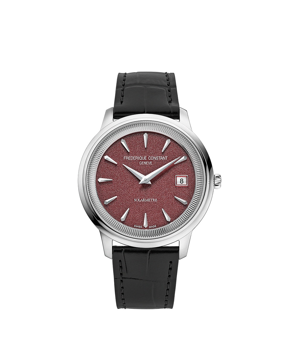 Imagen 0 de Reloj de hombre/mujer classics moneta solarmetre fc-120brg3s6 caja de acero 39 mm esfera burdeos Negro
