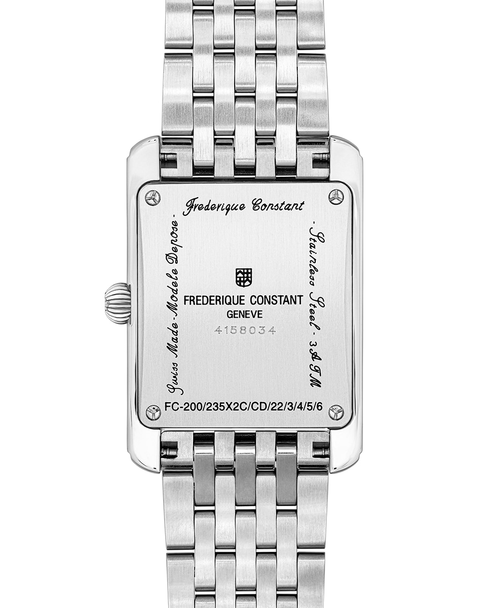 Imagen 2 de Reloj de mujer classics carree small seconds fc-200pi2c6b caja de acero 36x25.20 mm esfera rosa - Frederique Constant - Plata Plata