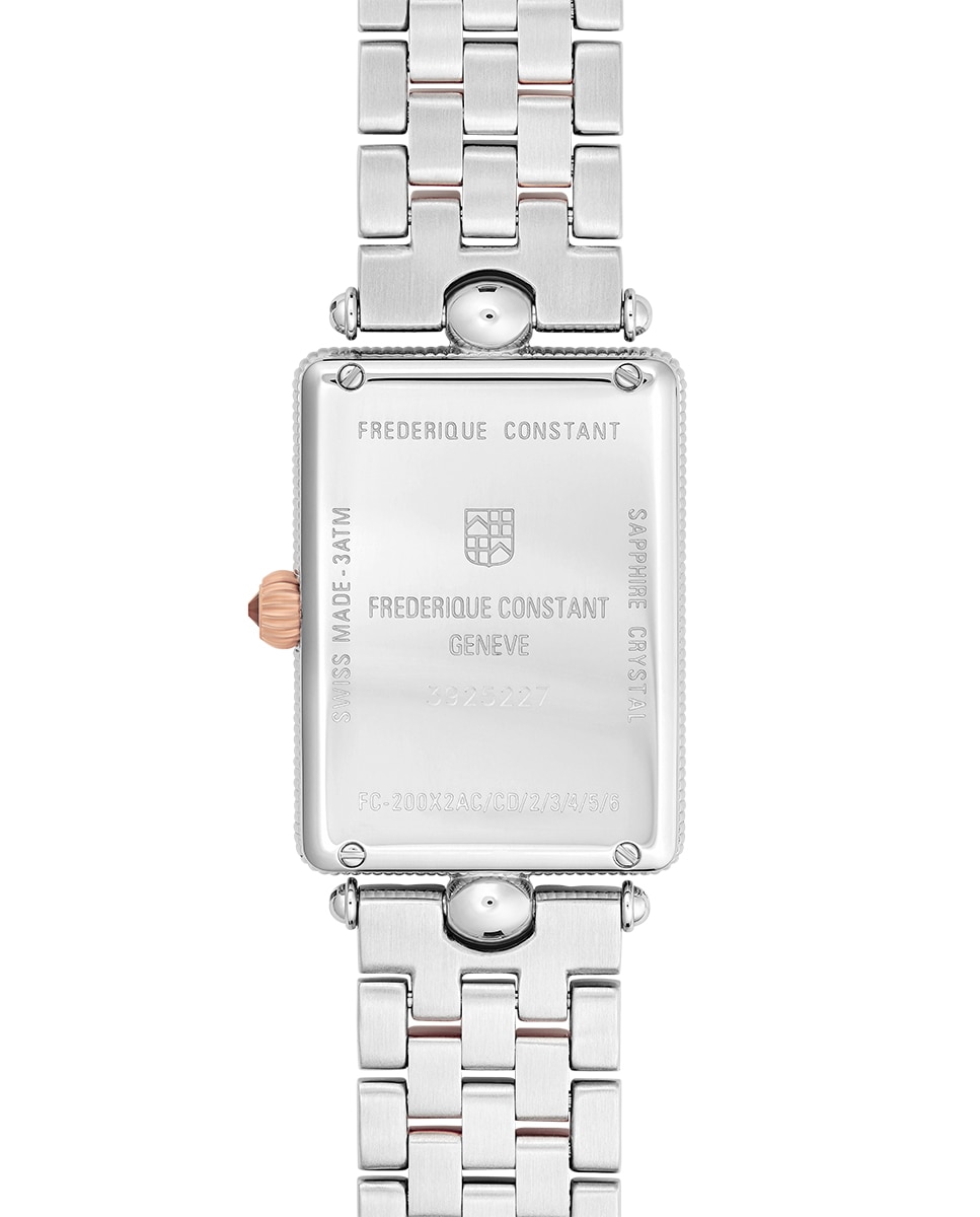Imagen 2 de Reloj de mujer classics art deco carree fc-200mpw2ac2b caja de acero bicolor 28x20.70 mm esfera plata y blanca - Frederique Constant - Multicolor Multicolor