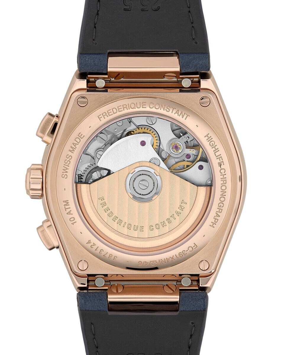 Reloj de hombre Highlife FC-391NS4NH4 automatic chronograph automatic esfera azul marino-plata caja de acero Azul-2