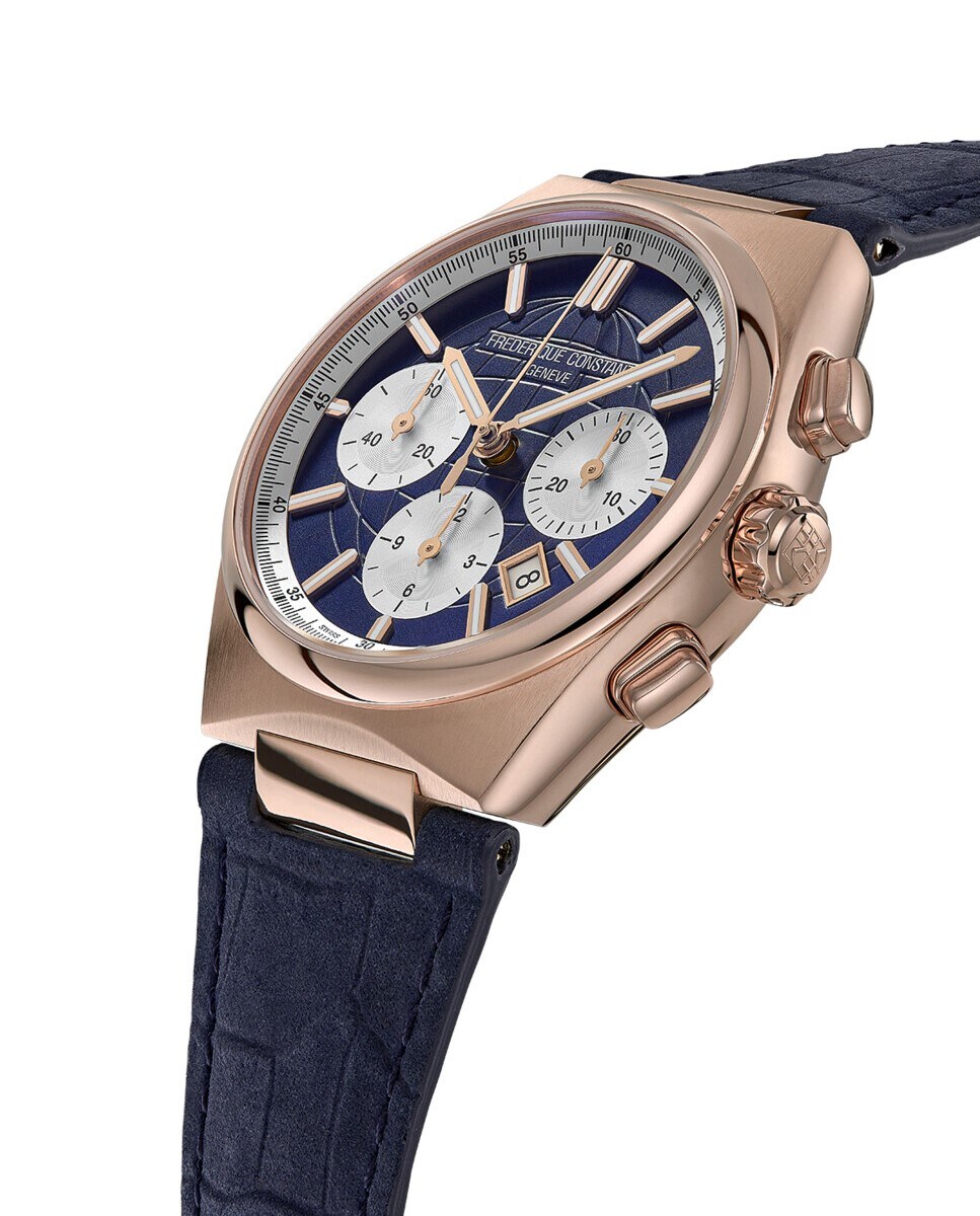 Reloj de hombre Highlife FC-391NS4NH4 automatic chronograph automatic esfera azul marino-plata caja de acero Azul-3