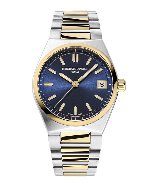 Imagen 0 de Reloj de mujer Highlife ladies quartz esfera azul y caja bicolor acero y chapado oro amarillo