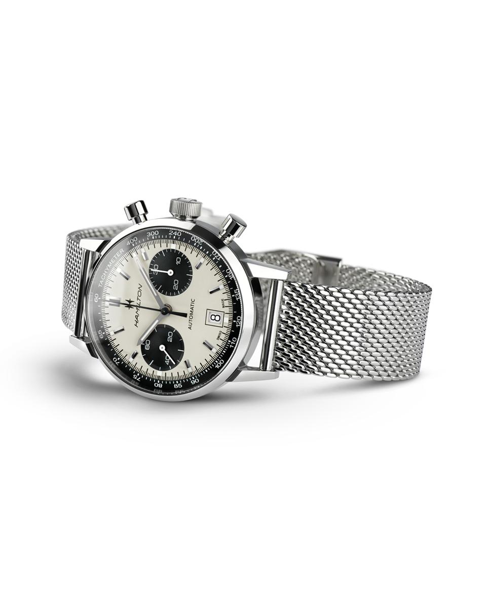 Reloj de hombre automático american classic intra-matic h38416111 de acero con cronógrafo - Hamilton - Plata Plata-2