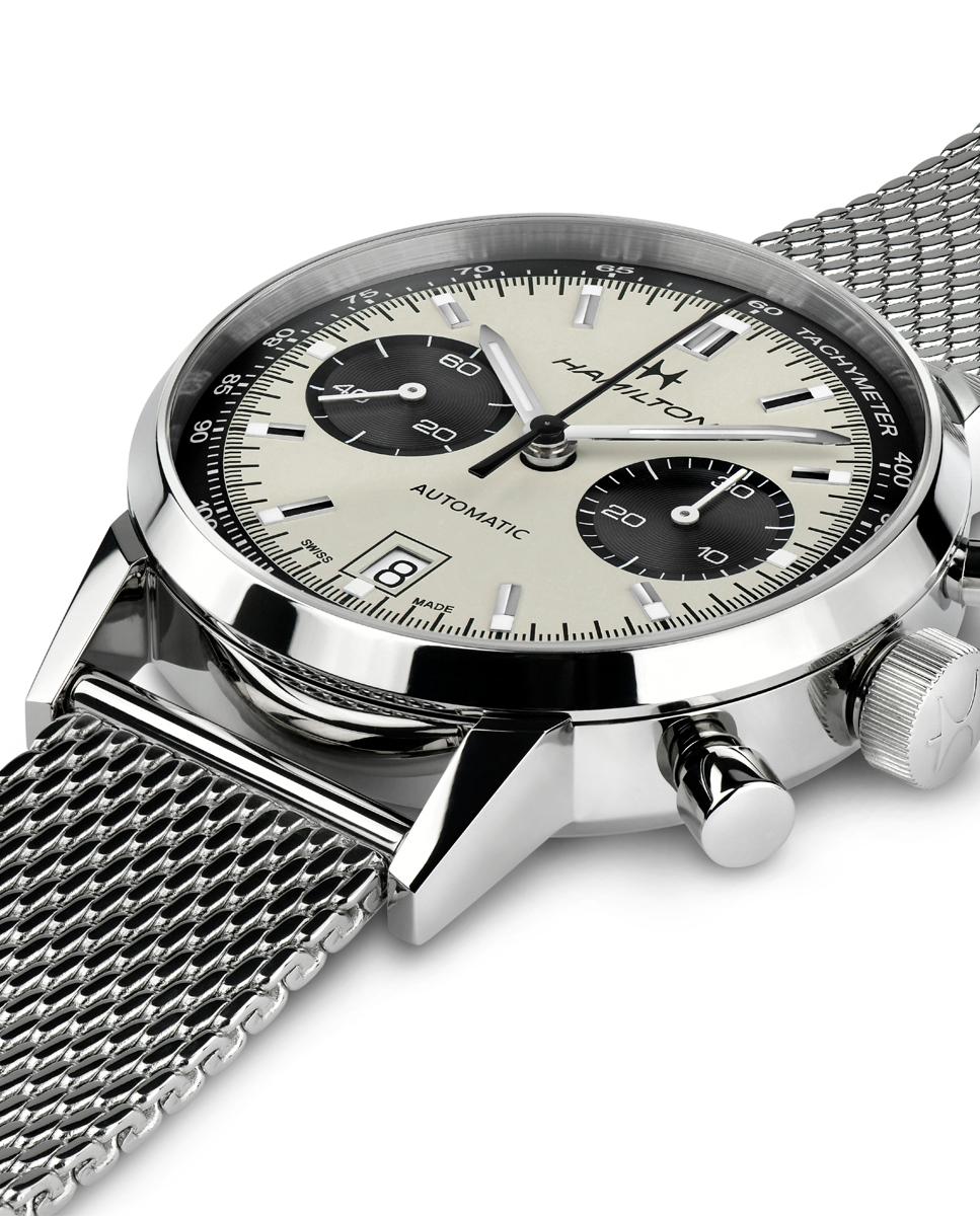 Reloj de hombre automático american classic intra-matic h38416111 de acero con cronógrafo - Hamilton - Plata Plata-3